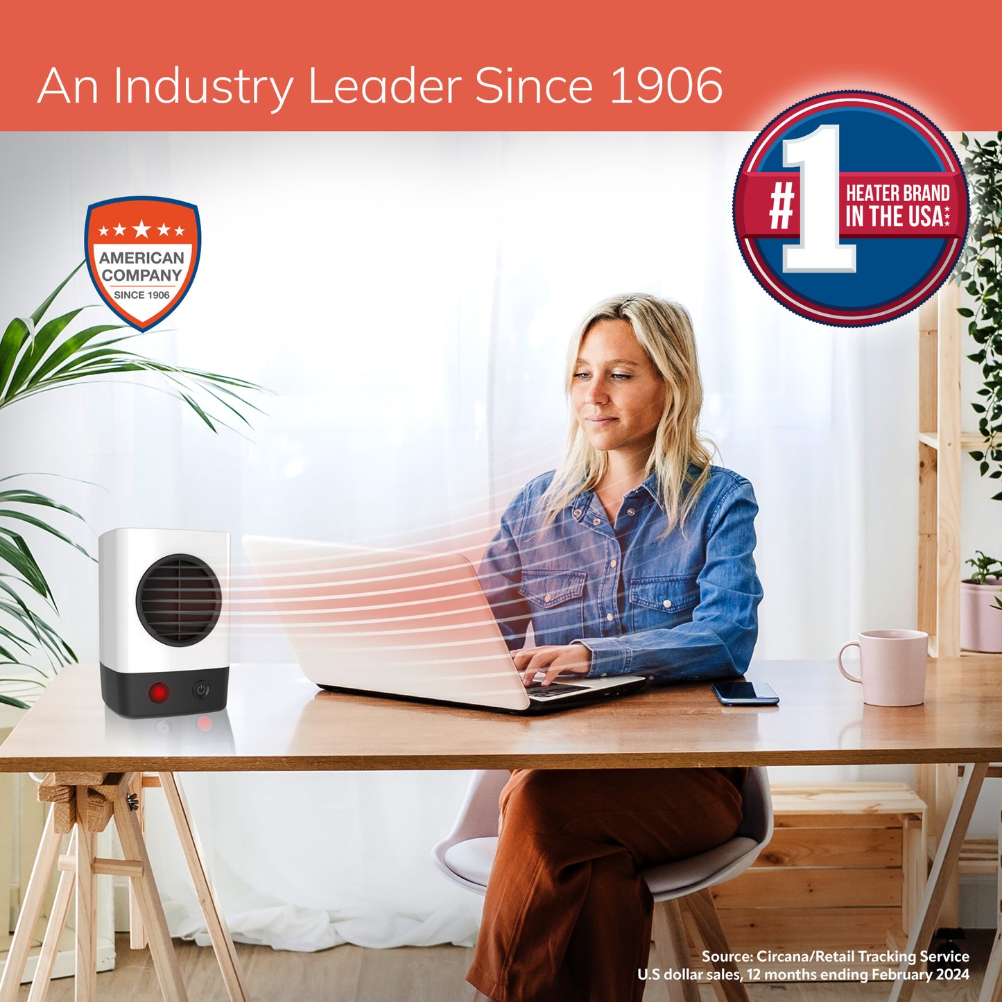 Lasko MyHeat™ Mini Personal Ceramic Heater (white)