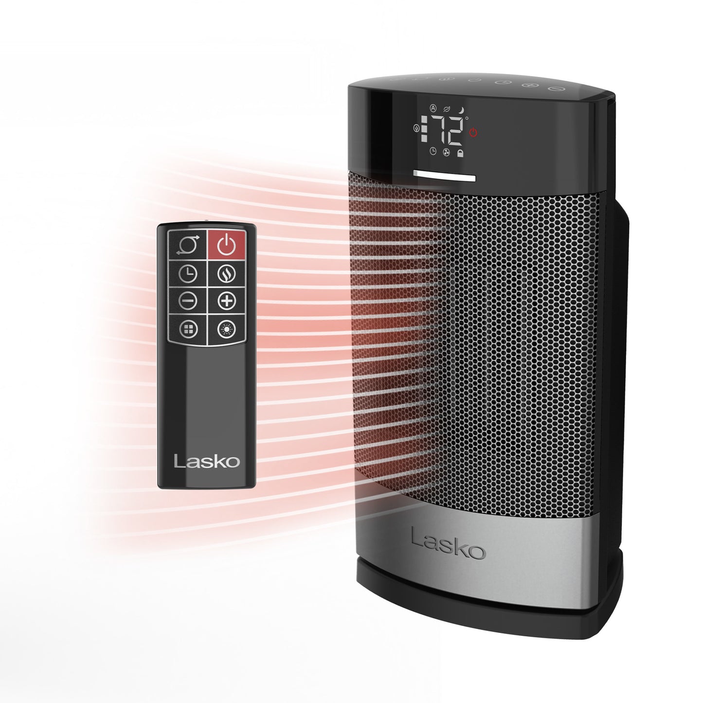 Lasko Ellipse CD12950 Ceramic Space Heater with Remote Control, Black