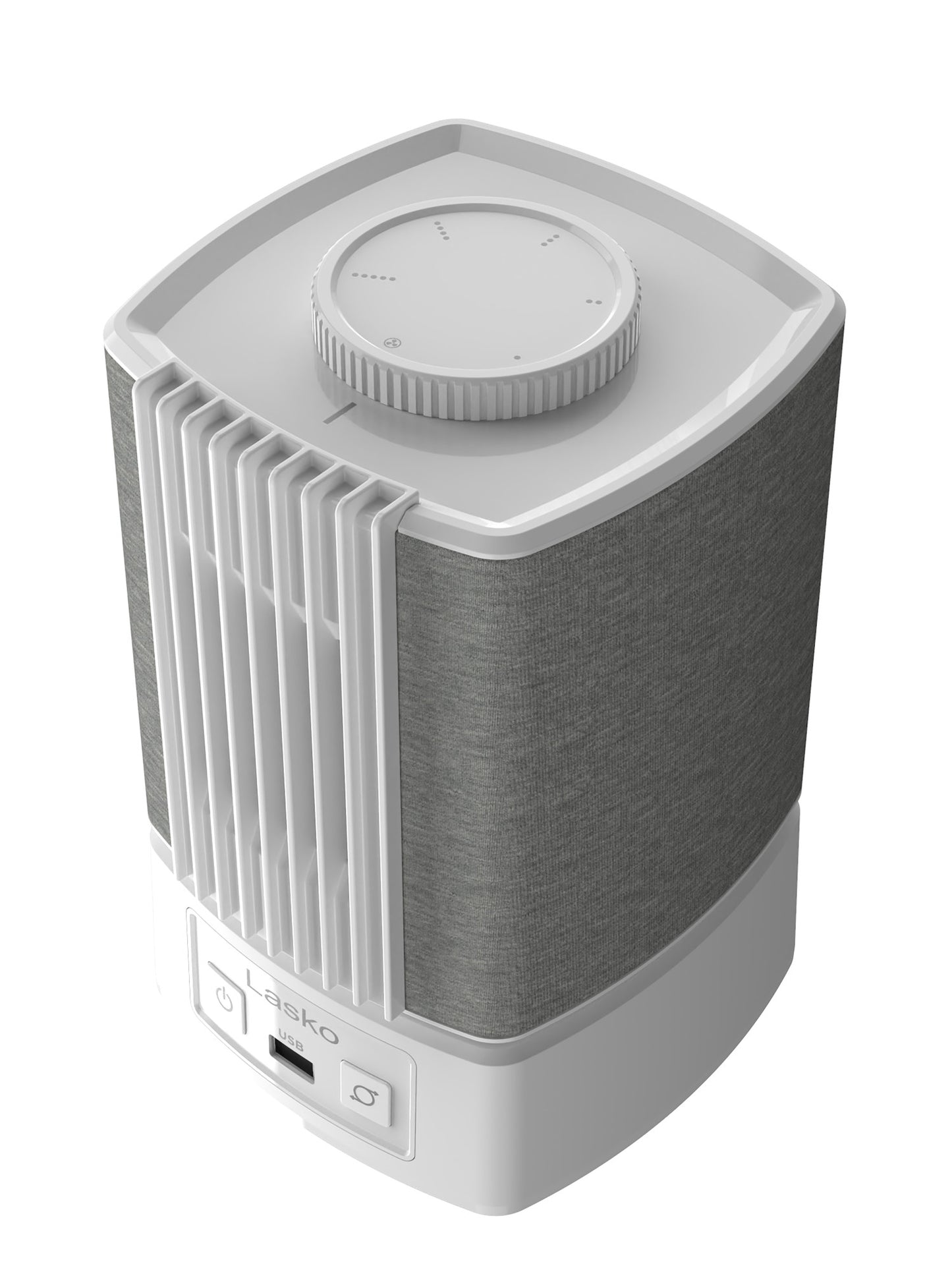 Lasko SlumberBreeze 2-in-1 Table Fan and White Noise Machine, SB101, White