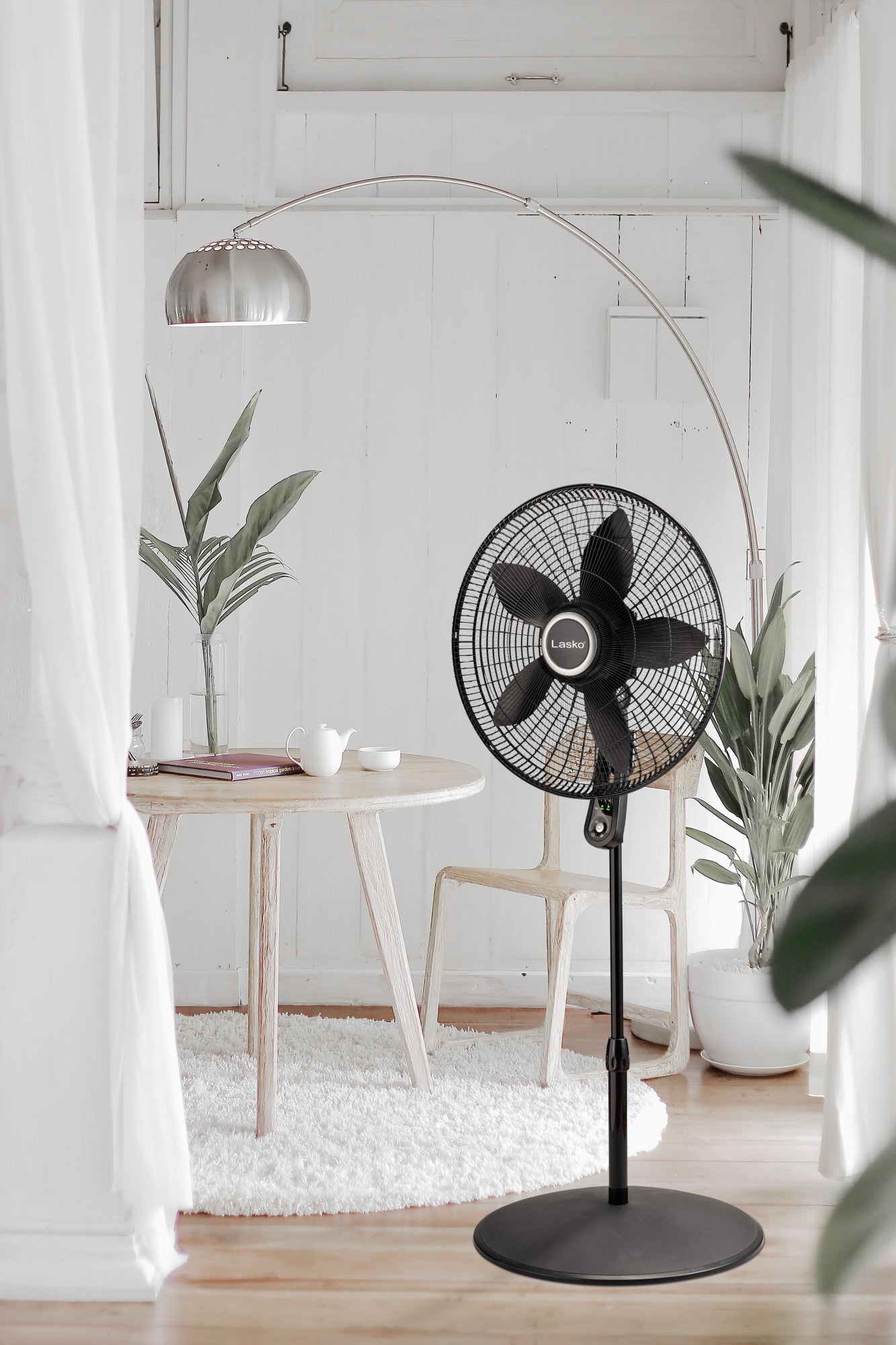 Lasko 20" Oscillating Pedestal Fan with Remote Control, S20625, Black