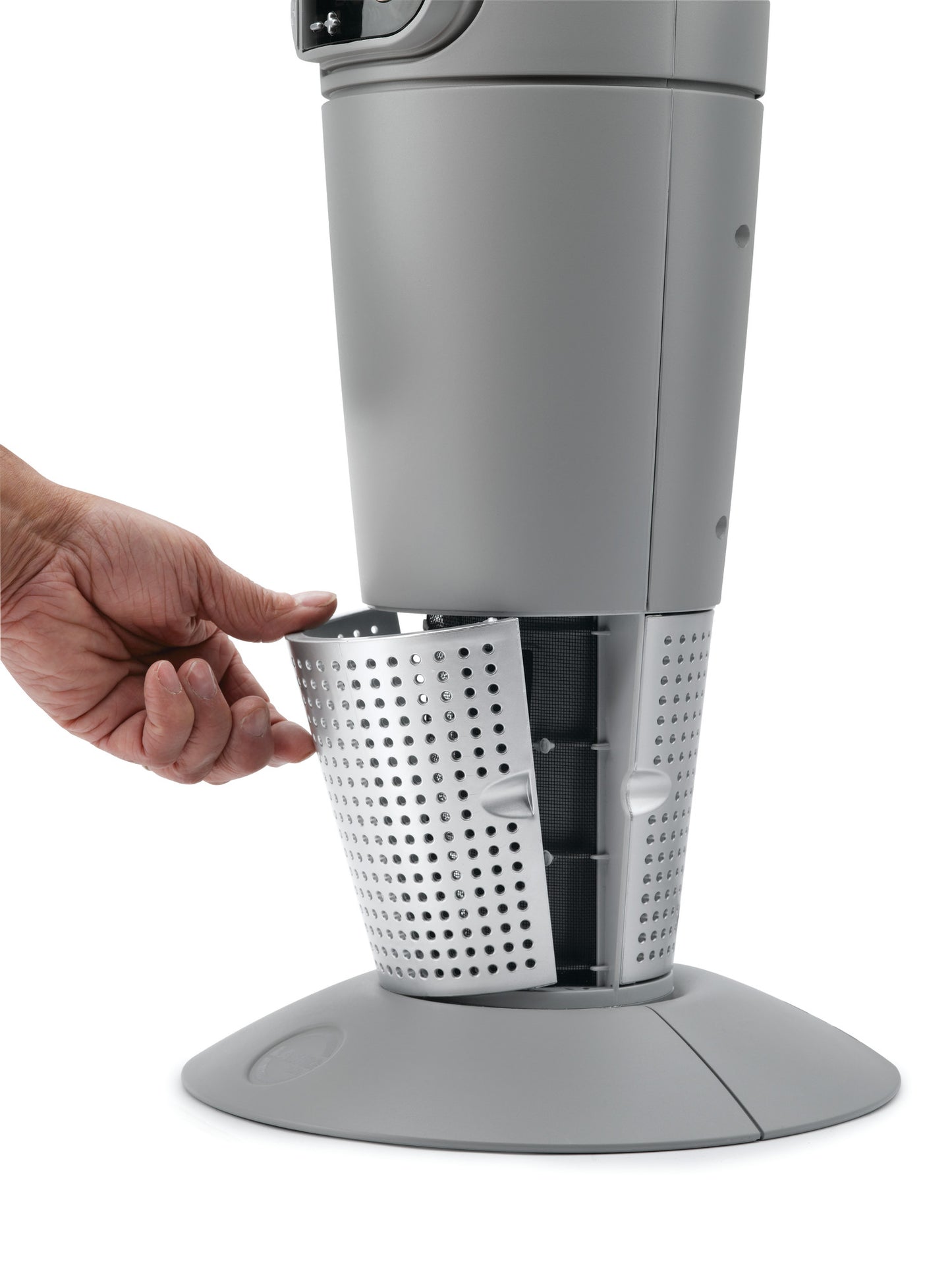 Lasko Full-Circle Warmth Ceramic Heater with Remote Control, 6462, Gray