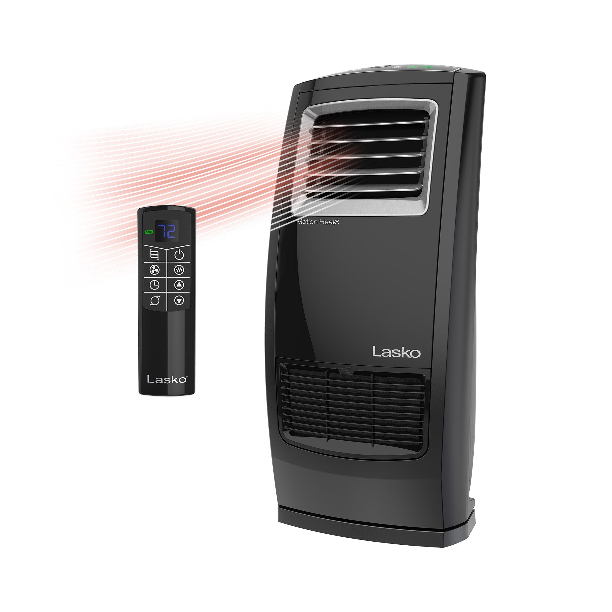 Lasko 1500W Motion Heat Whole Room Ceramic Space Heater with Lasko 1500W Motion Heat Whole Room Ceramic Space Heater with