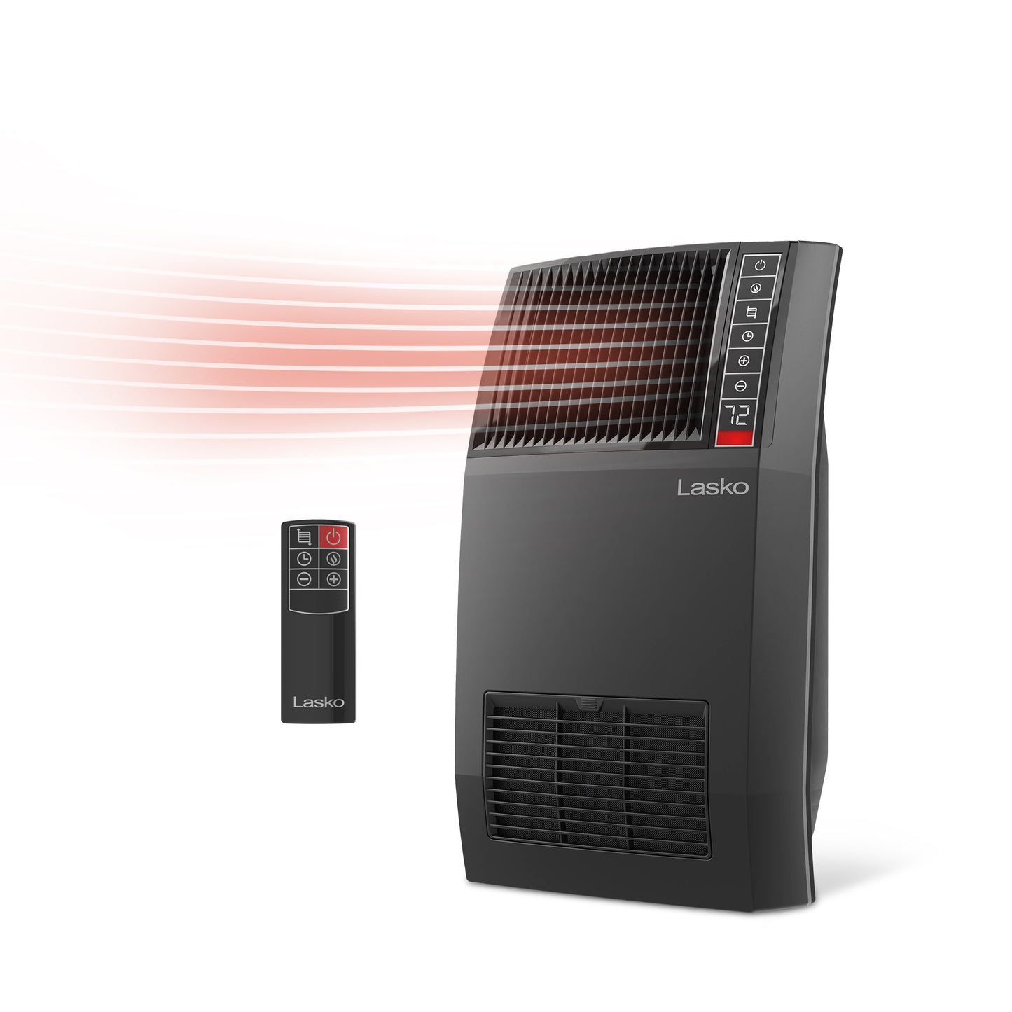 Lasko CC20150 20" Ceramic Console Space Heater with Remote Control: Black