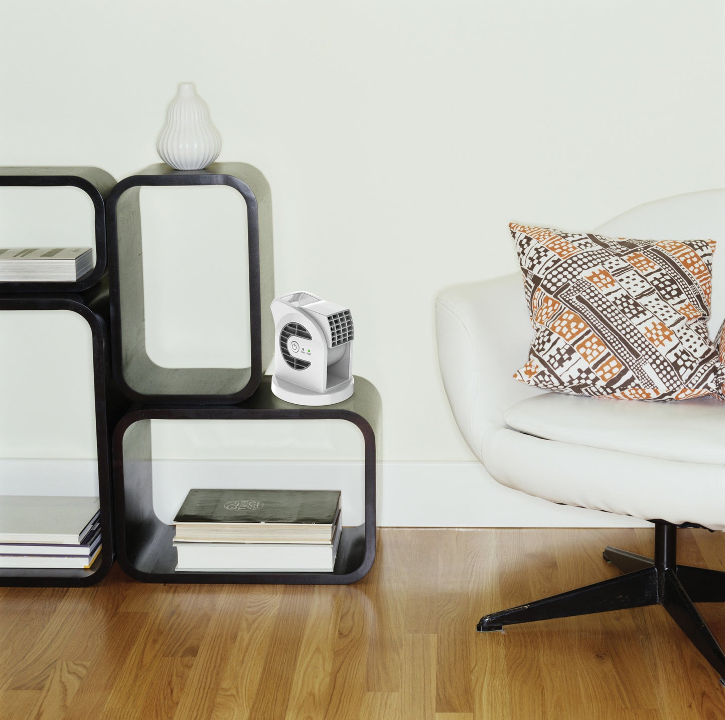 Lasko MyCool Mini USB 2- Speed Desk Fan with USB Cable and AC Adapter, D300, White