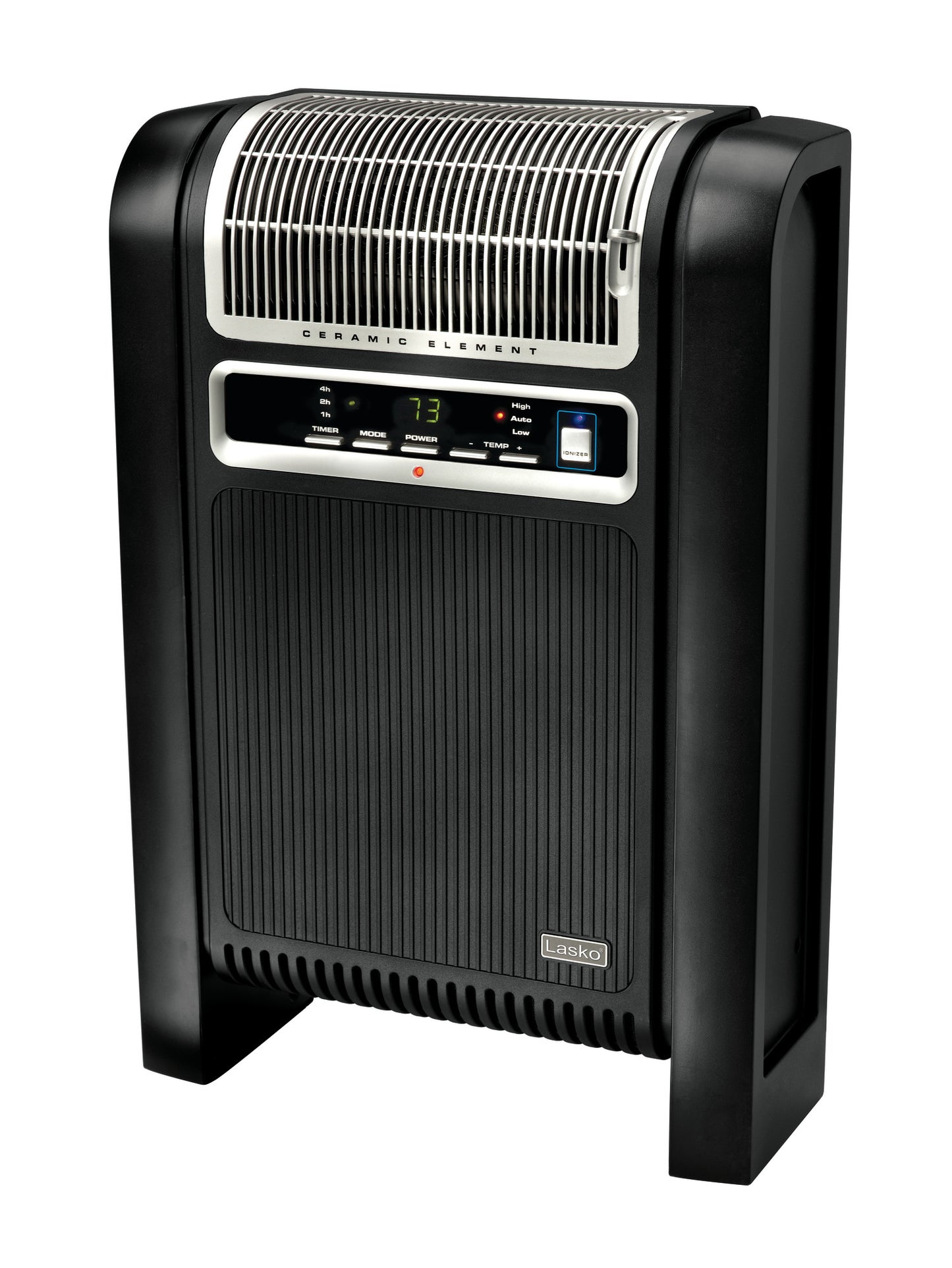 Lasko 1500W Ceramic Space Heater with Ionizer and Remote, 760000, Black