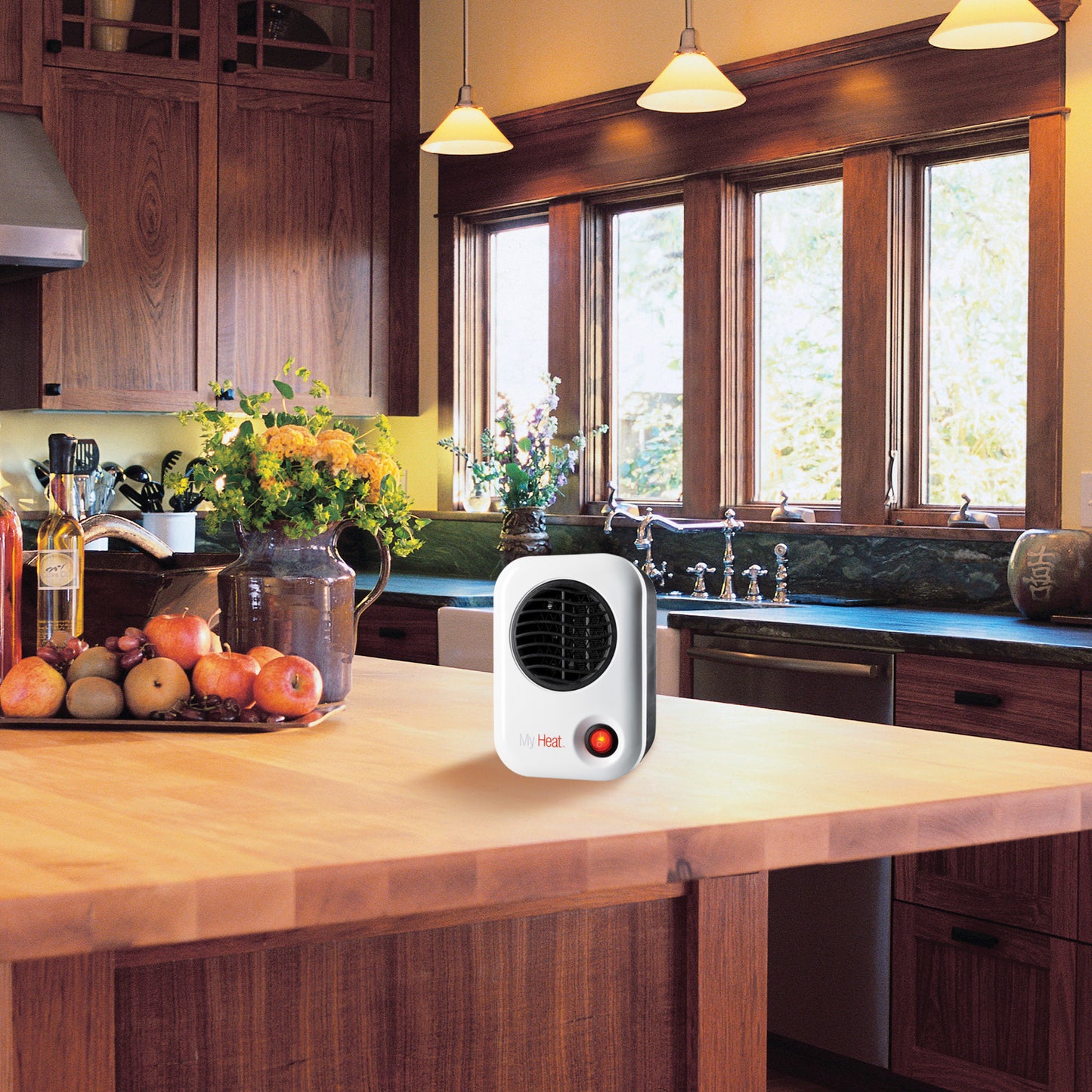 Lasko 200W MyHeat Personal Desk/Tabletop Space Heater with Simple Controls, 101, White