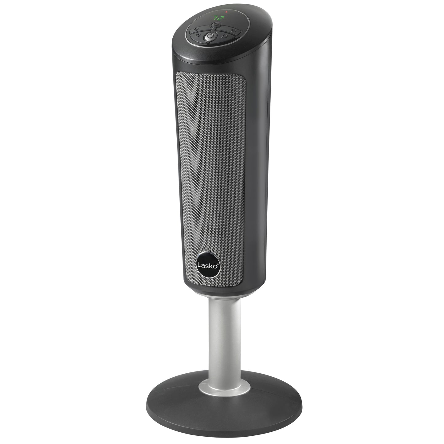 Lasko 30" Electric Pedestal Ceramic Space Heater with Remote Control, 6367, Black