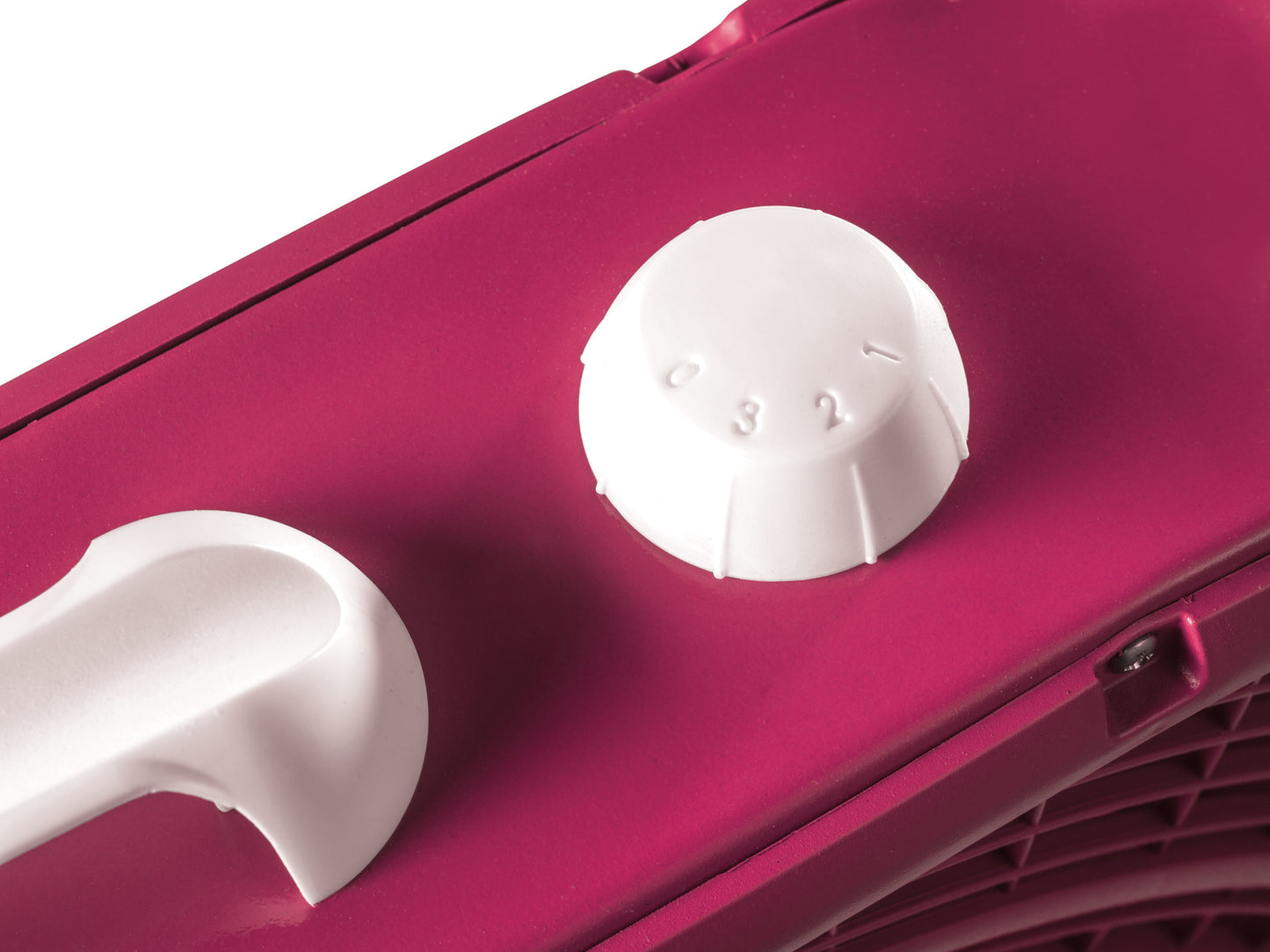 Lasko Cool Colors 20" Box Fan with 3 Speeds, B20307, Fuchsia Supreme