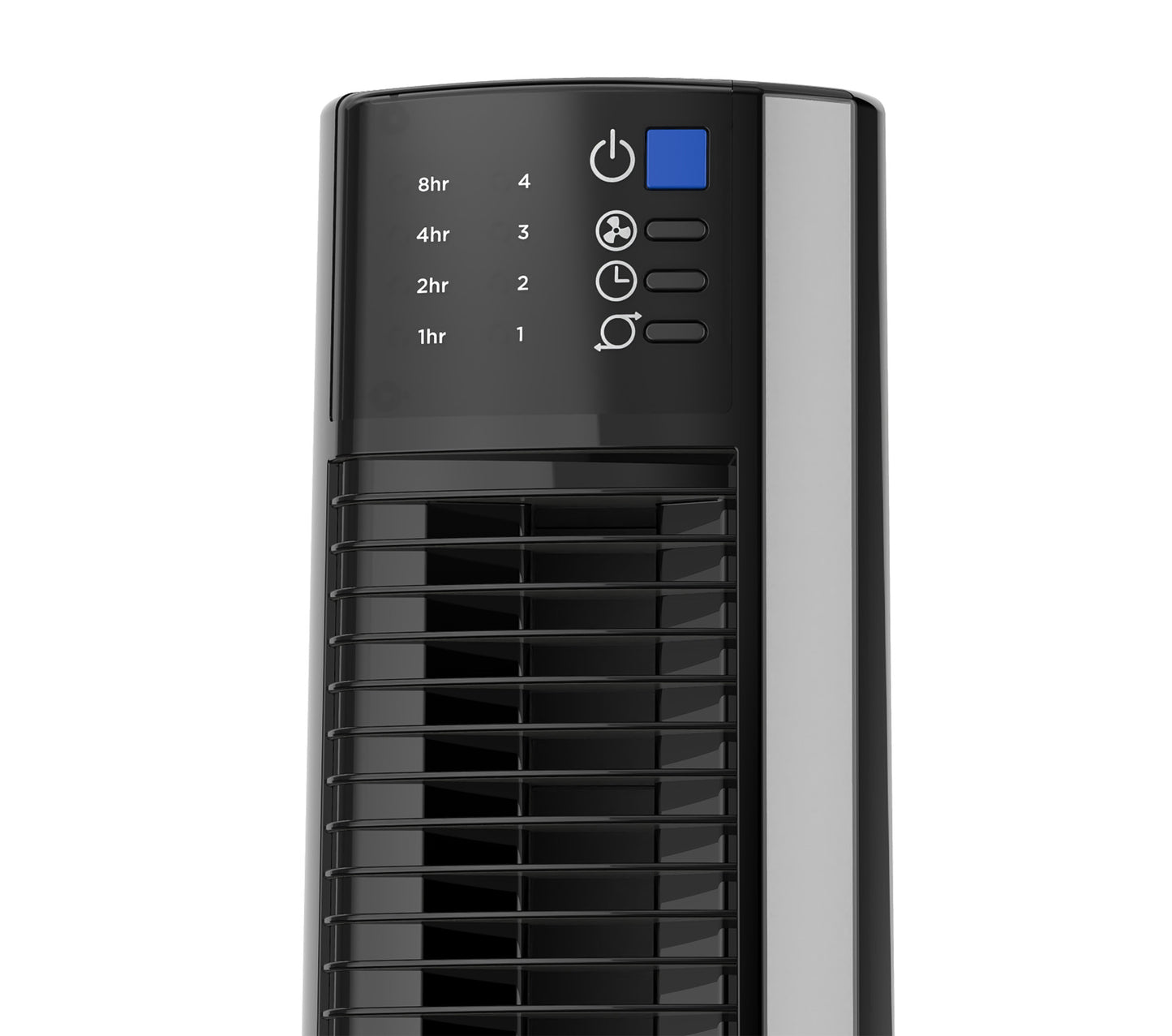 Lasko 38" Hybrid Tower Fan with Remote Control, T38415, Black/Silver