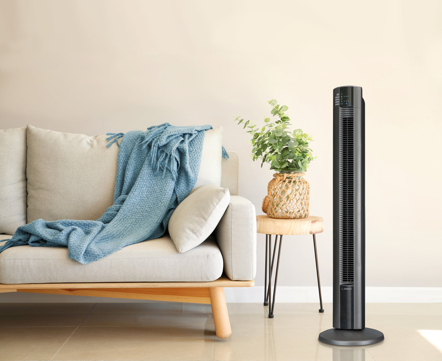 Lasko 48" Performance Tower Fan with Fresh Air Ionizer, T48311, Black