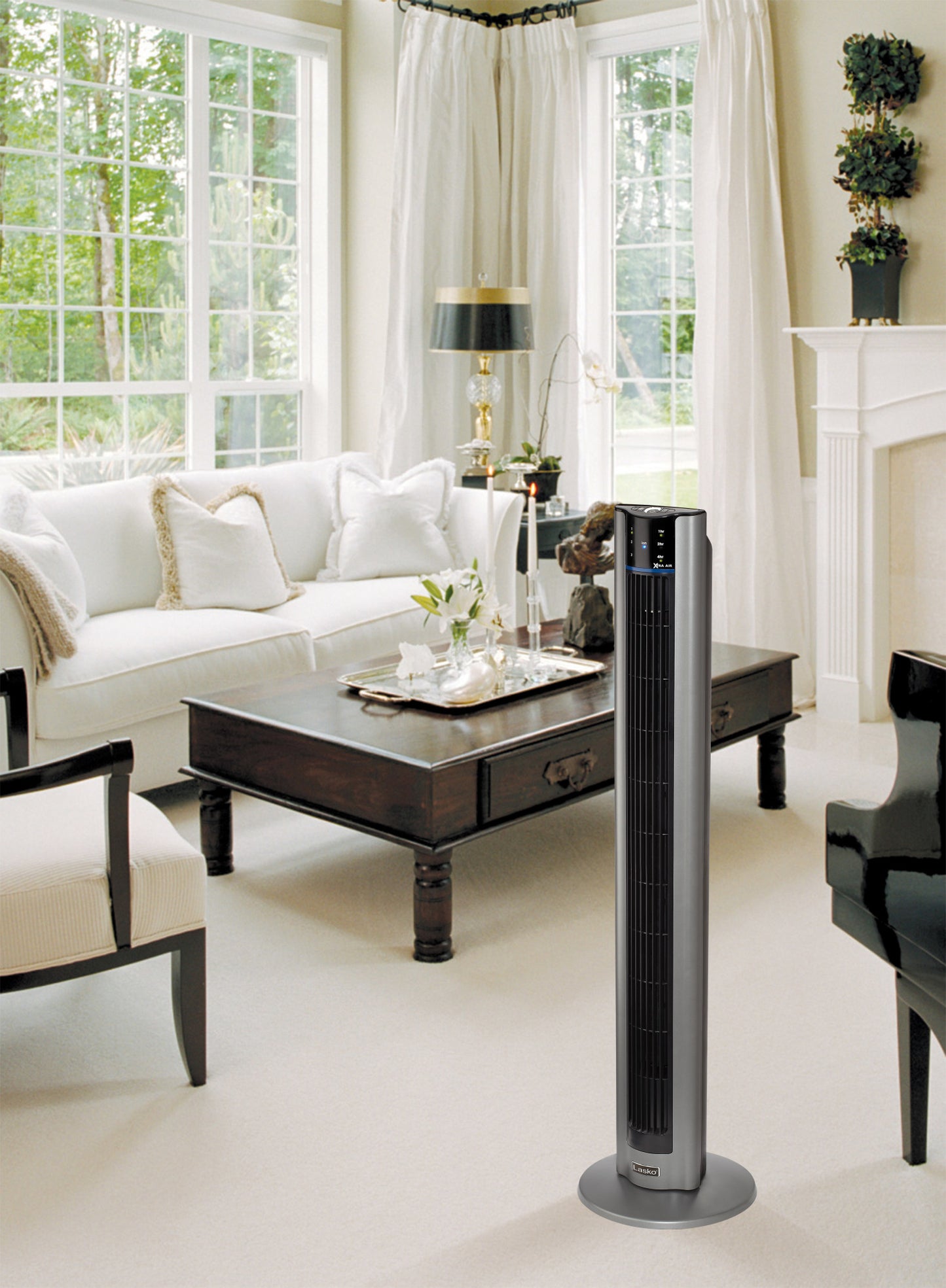 Lasko 48" Xtra Air Tower Fan with Ionizer and Remote, T48300