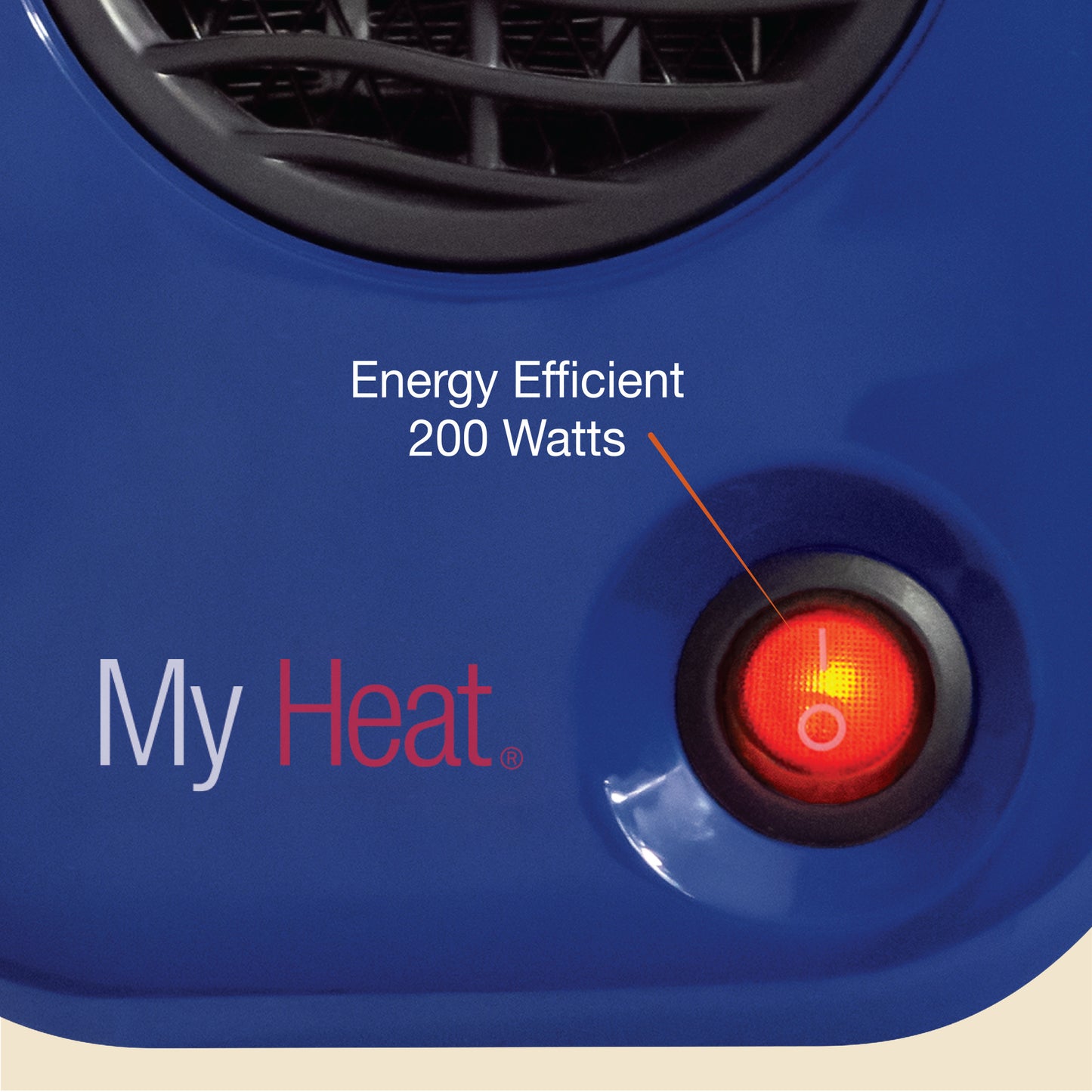 Lasko 200W MyHeat Personal Desk/Tabletop Space Heater with Simple Controls, 102, Blue