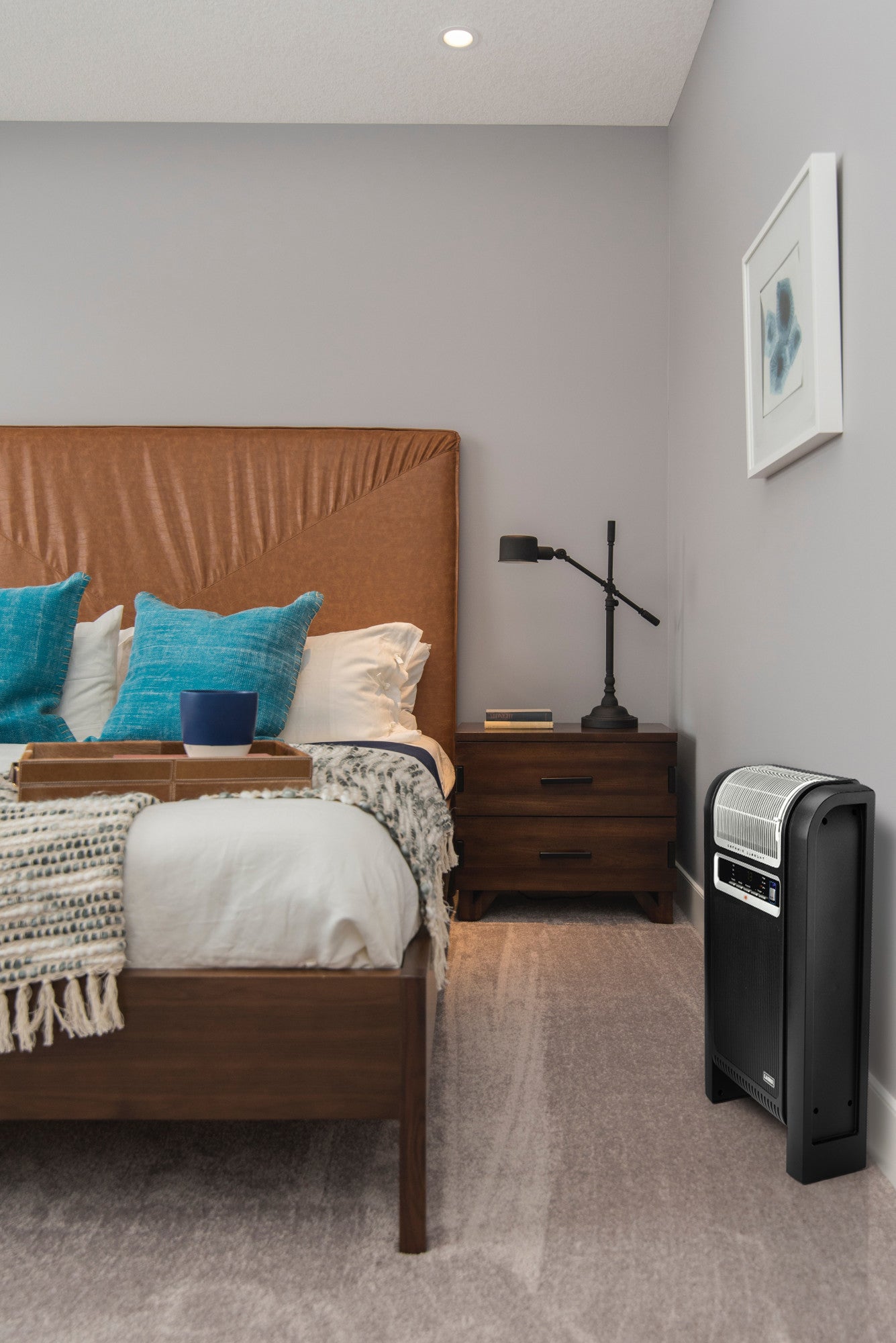 Lasko 1500W Ceramic Space Heater with Ionizer and Remote, 760000, Black