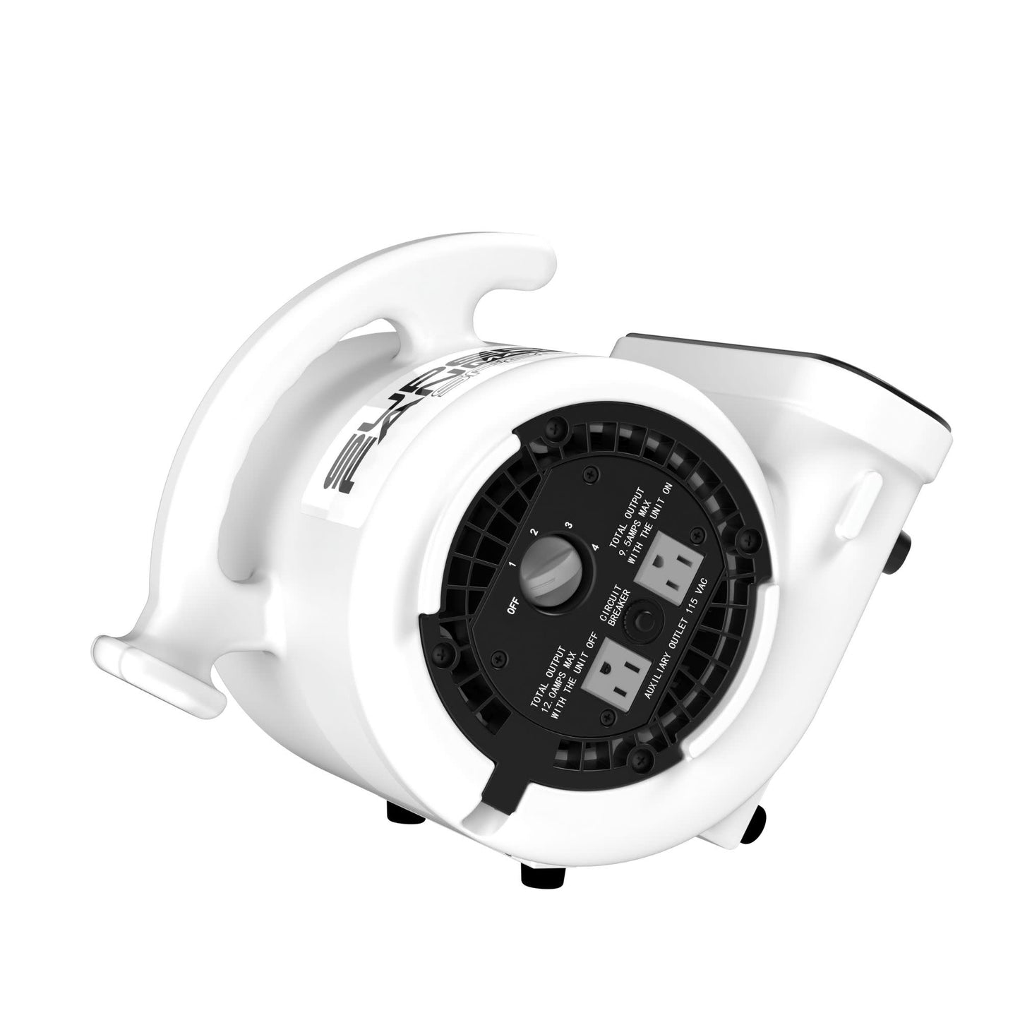 Lasko Super Fan Max 13" Air Mover Fan: 4-Speed, High Velocity, 2 Outlets, White