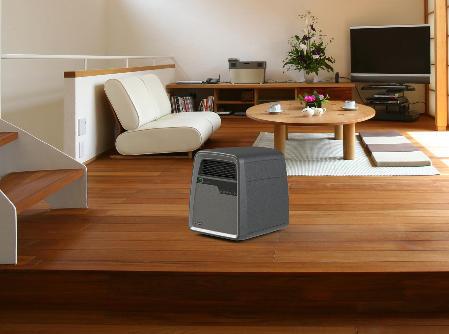 Lasko Cool-Touch Infrared Quartz Space Heater with Timer and Remote Control, 6101, Gray