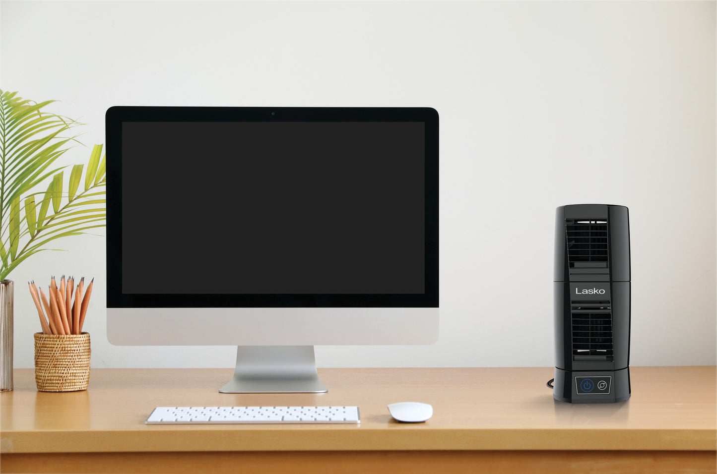 Lasko T13310 12" Desktop Wind Tower Oscillating Multi-Directional Table Fan