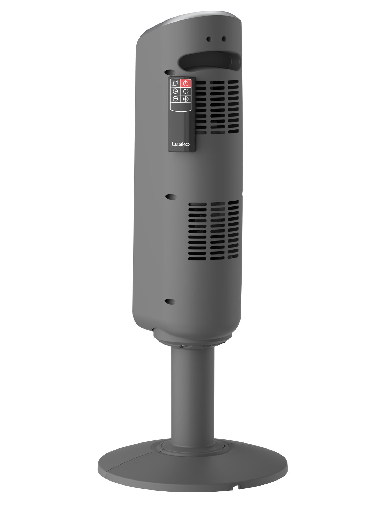 Lasko 1500W Electric Ceramic Pedestal Space Heater with Remote, 5397, Black