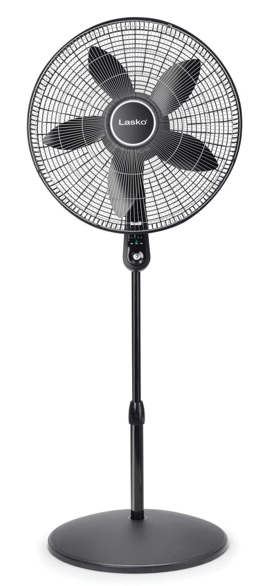 Lasko 20” 4-Speed Pedestal Fan with Remote Control, S20610, Black