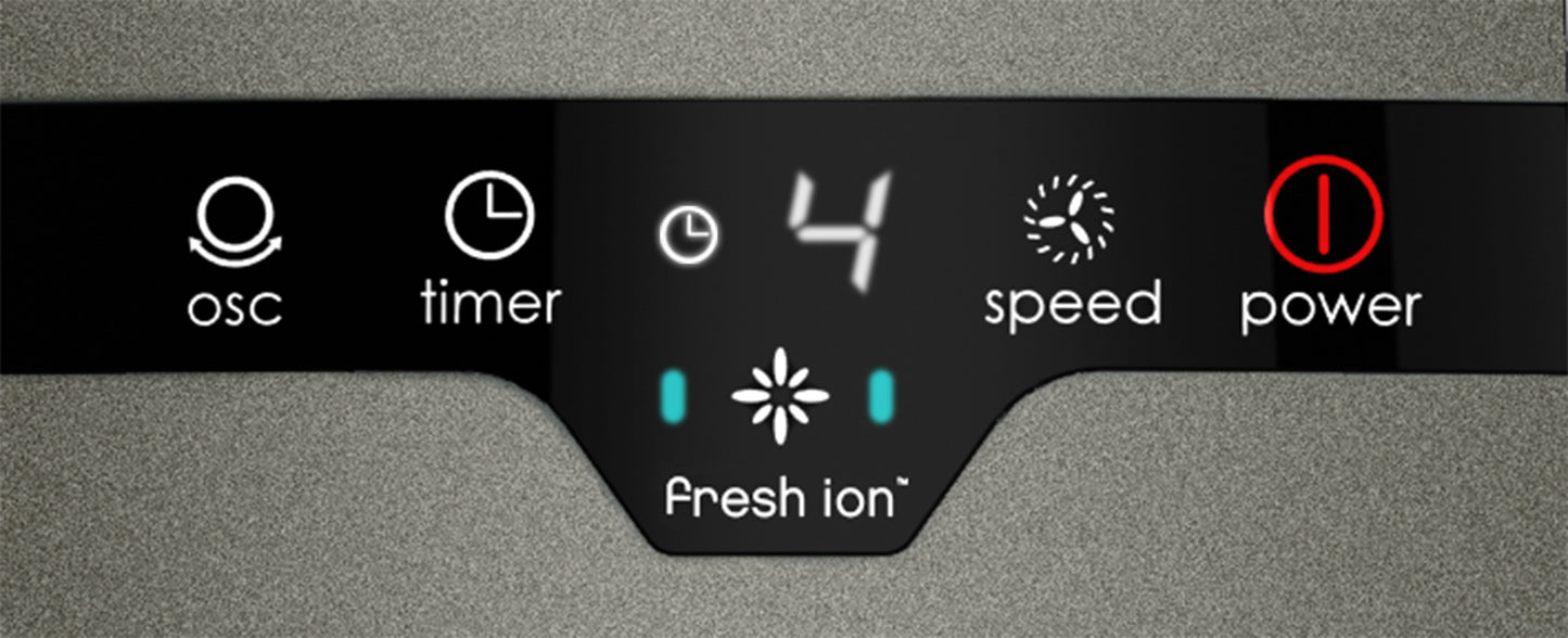 Lasko Air Logic Cool Bladeless Fan with Fresh Ion Technology and Remote, AC600, Gray