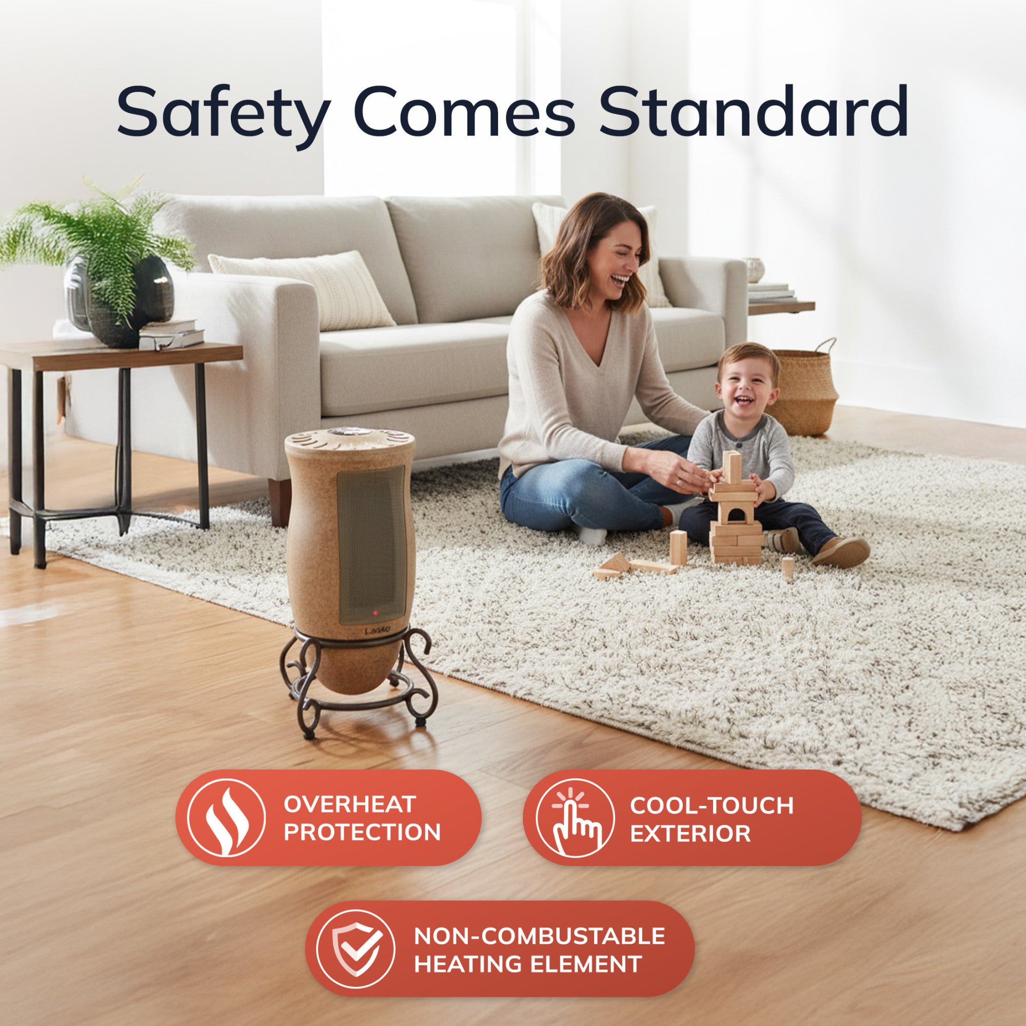 Lasko Designer Series Oscillating Electric Ceramic Space Heater - Thumbnail 3