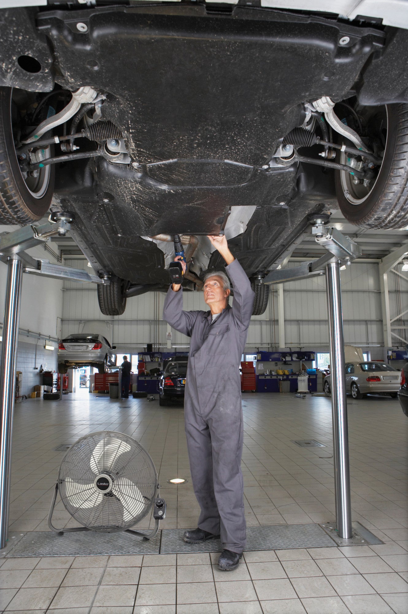 Lasko 20" High Velocity Floor Fan or Wallmount Fan, H20301, Silver