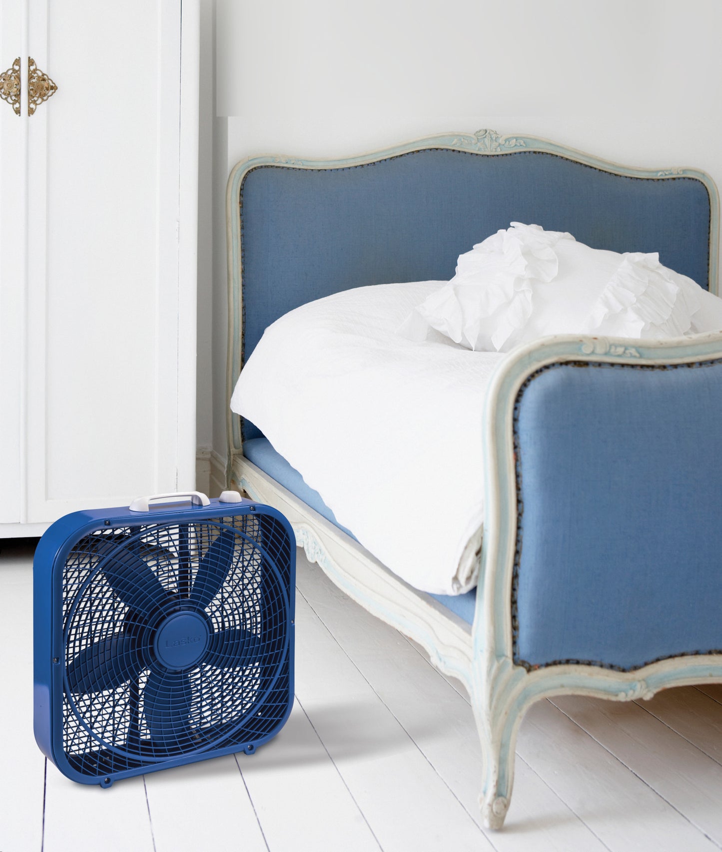 Lasko Cool Colors 20" 3-Speed Box Fan, B20308, Blue