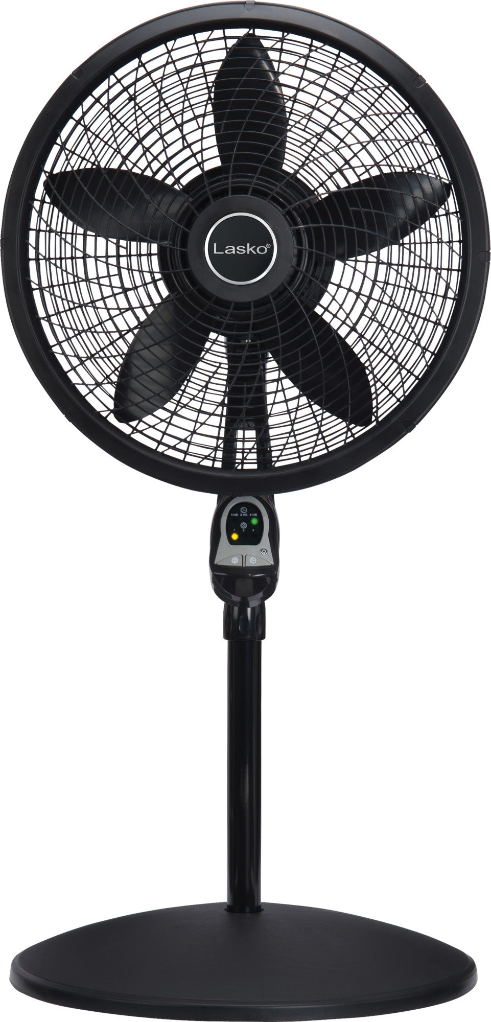 Lasko 18" Adjustable Pedestal Fan with Remote Control, S18625, Black