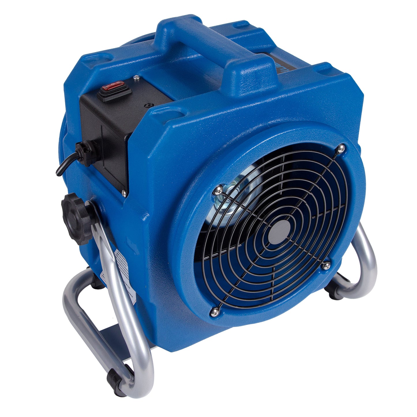 BlueDri 1/5 HP Axial Air Mover Blower Fan: 870 CFM, 2-speed, blue