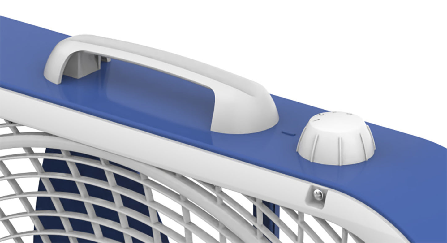 Lasko Limited Edition 20” Box Fan with 3 Speeds, B20610, Red, White & Blue