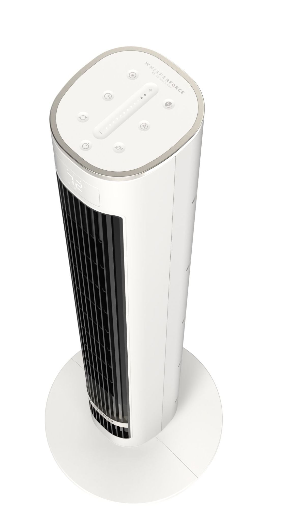 Lasko WhisperForce™ DC 40" Tower Fan (12-speed, remote, timer, air filtration, white/black)