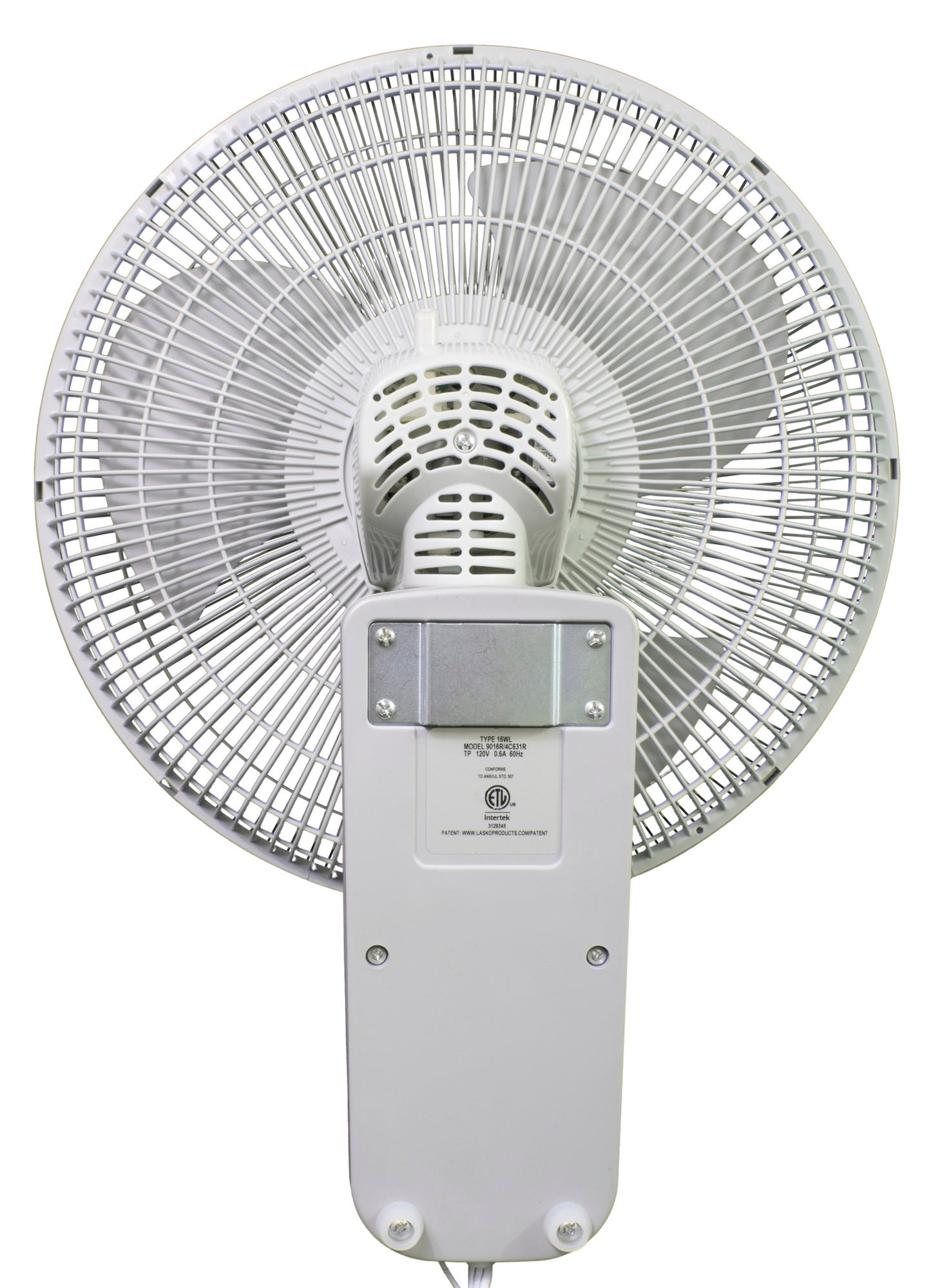 Air King 16" 1/20 HP Commercial Grade Wall Mount Fan (3-speed, manual, white)
