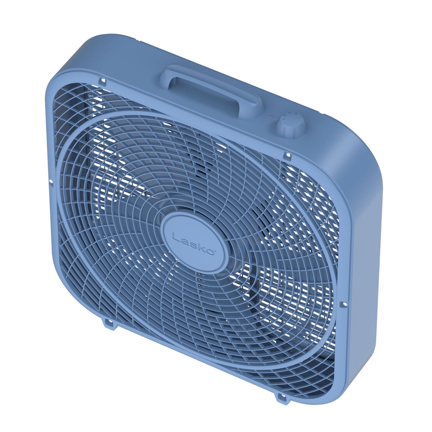 Lasko WindRing® 20" Box Fan (3-speed, manual, laguna blue)
