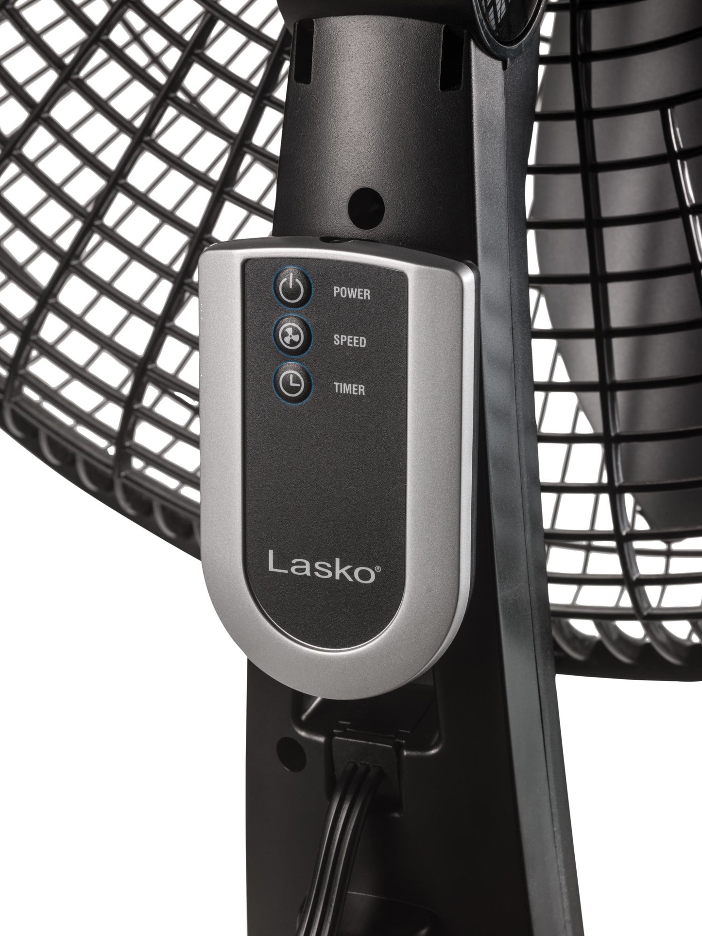 Lasko 20" Pedestal Fan (4-speed, remote, timer, black)