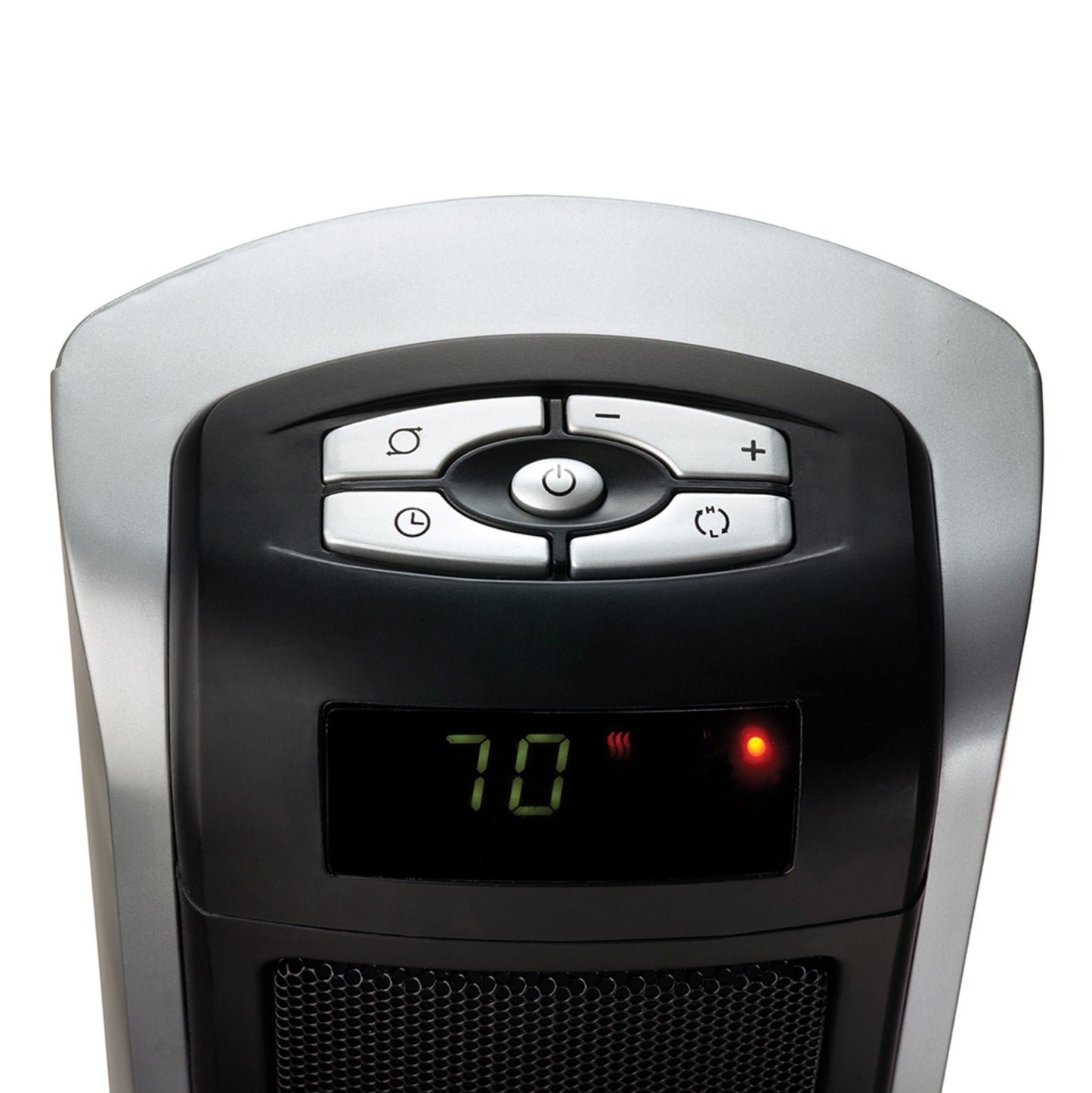 Lasko 1500W Digital Ceramic Tower Space Heater with Remote, 5521, Silver
