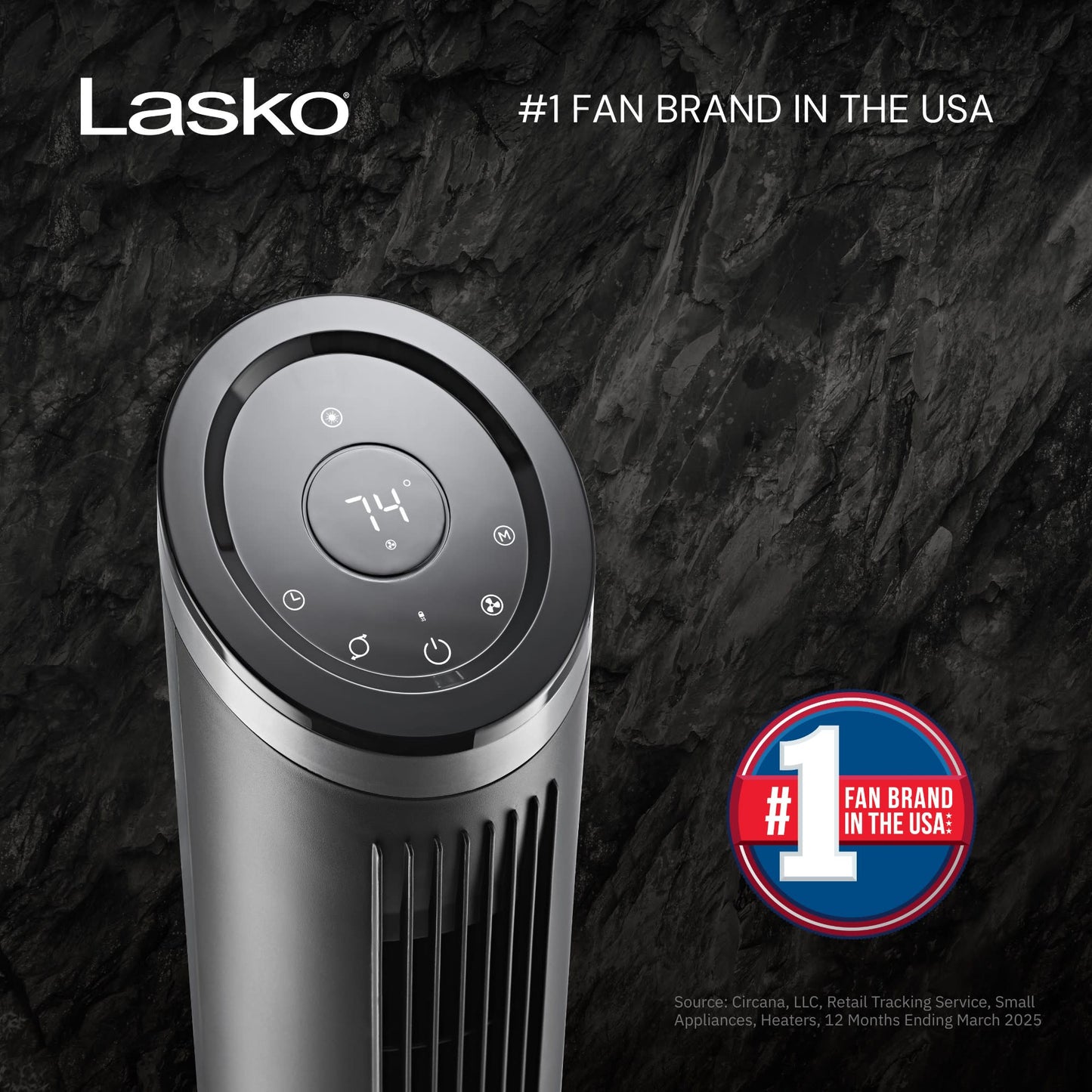 Lasko Summit Apex RST200 42" Oscillating Tower Fan with Remote Control: Black