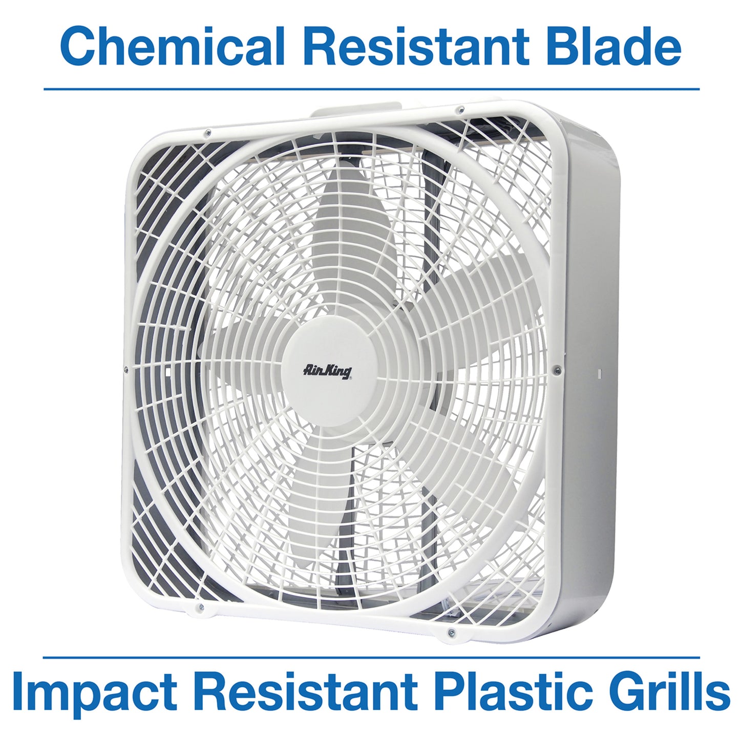 Air King 20" Commercial Grade Box Fan (3-speed, white)