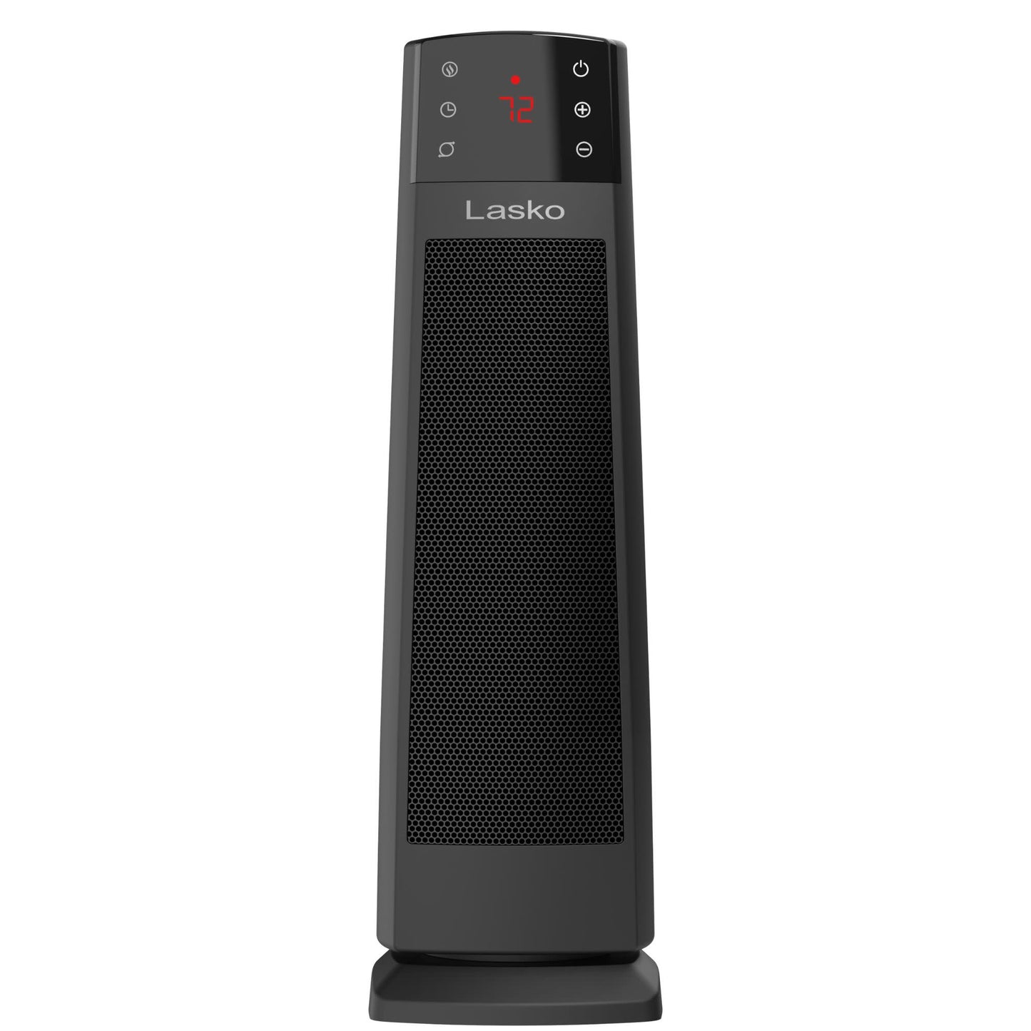 Lasko 22" Ceramic Tower Space Heater: Oscillating, 3 Heat Settings, Remote, Timer, Tip-Over Switch, Thermostat, Black