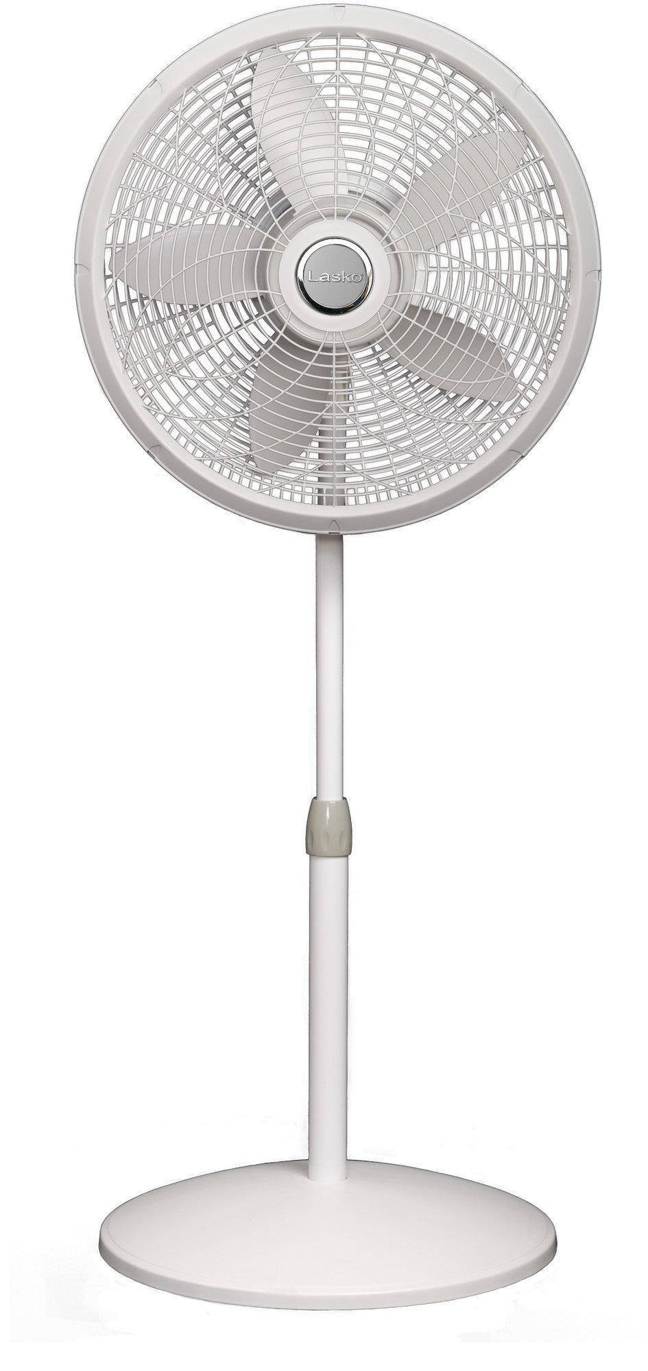 Lasko 18" Oscillating 3-Speed Elegance & Performance Pedestal Fan, 1820, White