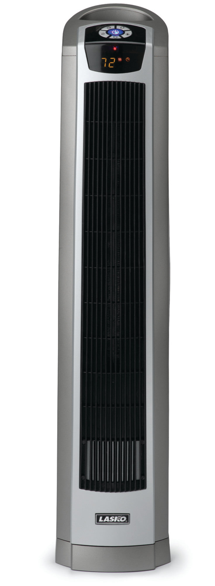 Lasko 34" Electronic Ceramic Tower Space Heater with Remote, 5568, Gray