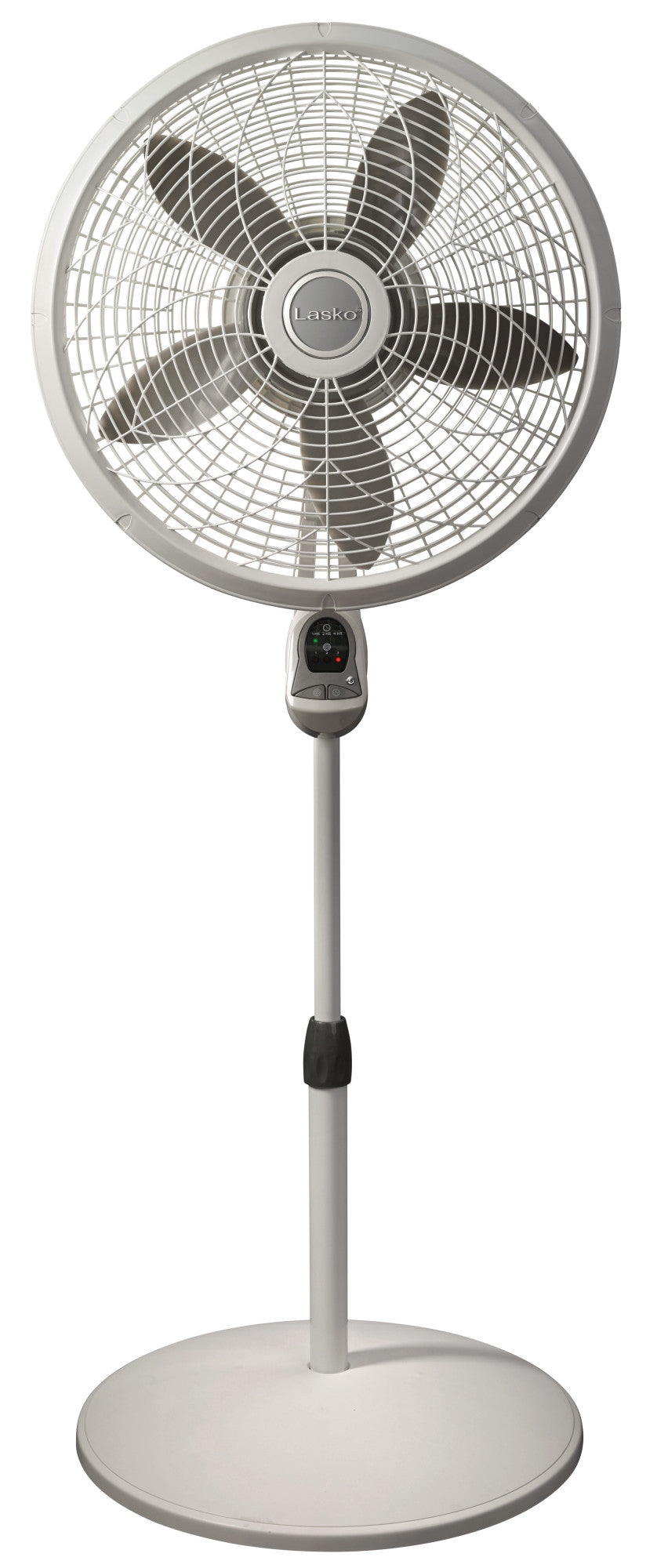 Lasko 18" 3-Speed Elegance & Performance Pedestal Fan with Remote, 1850, White
