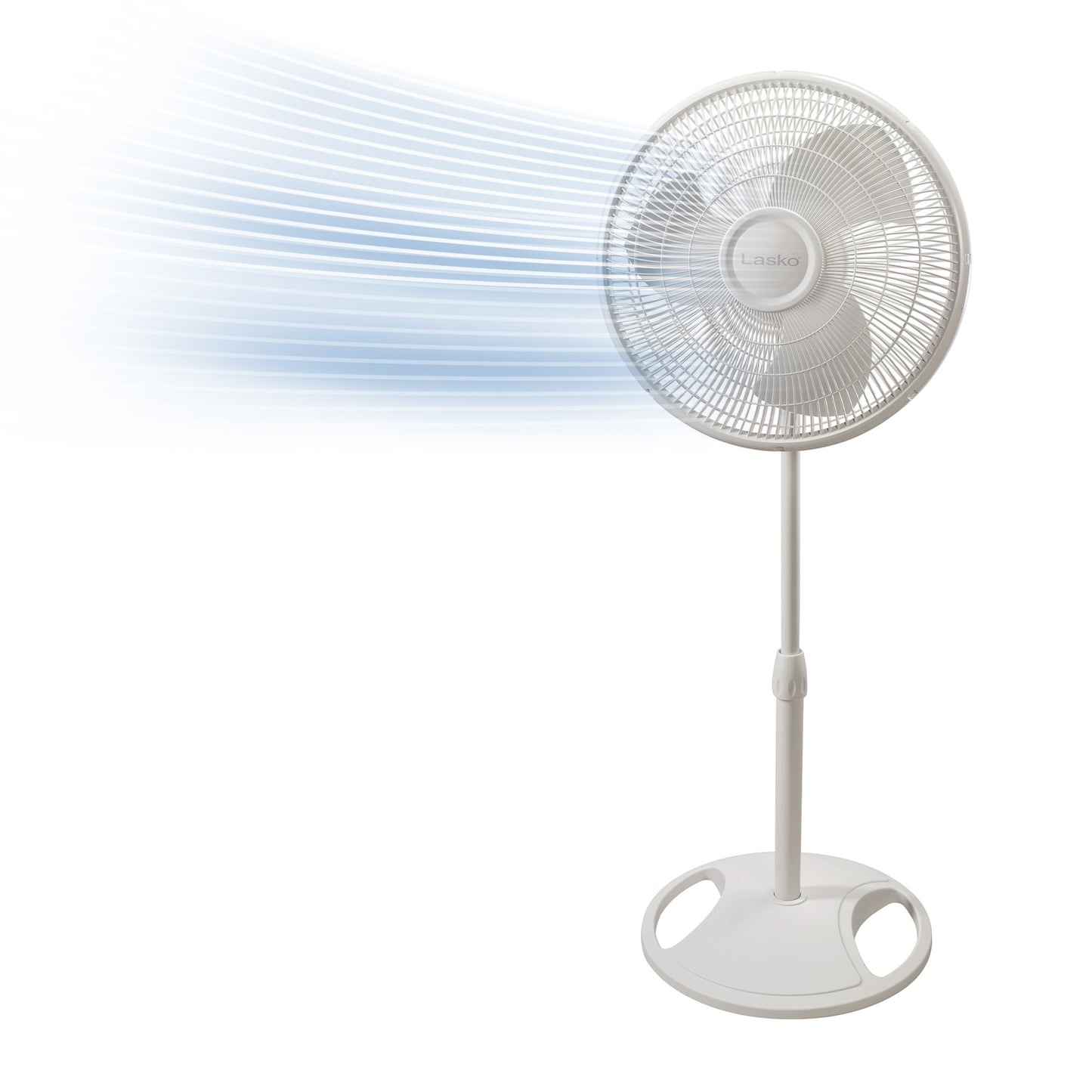Lasko 16" Oscillating 3-Speed Pedestal Fan, 2520, White