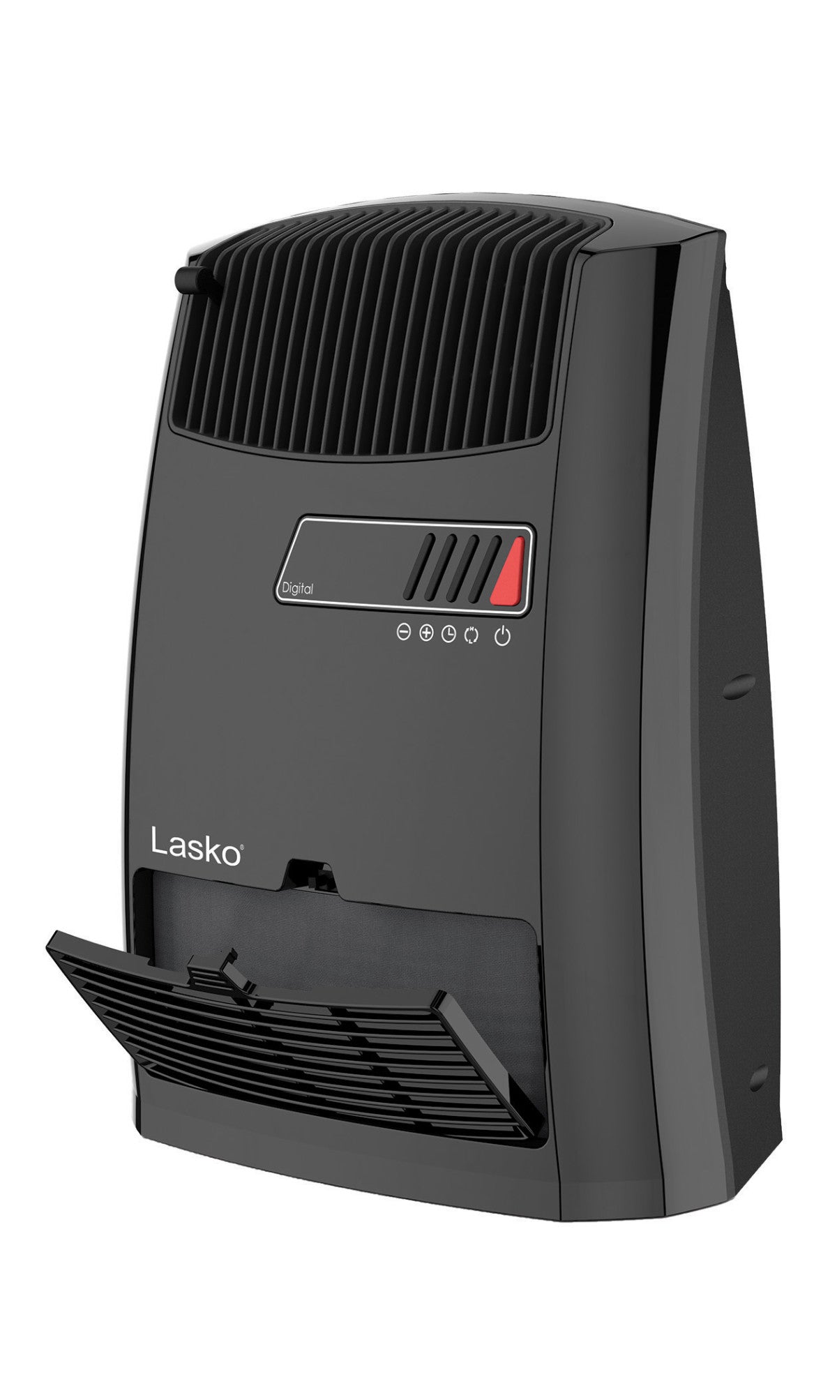 Lasko 1500W Electric Ceramic Space Heater with Timer and Thermostat, CC13700, Black