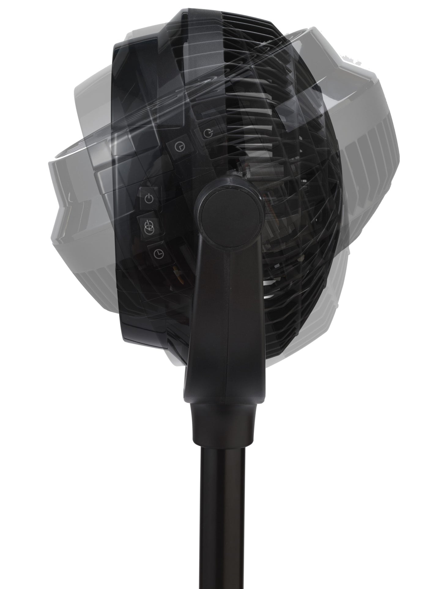 Lasko Compact Power Pedestal Fan with Remote Control, S08600, Black