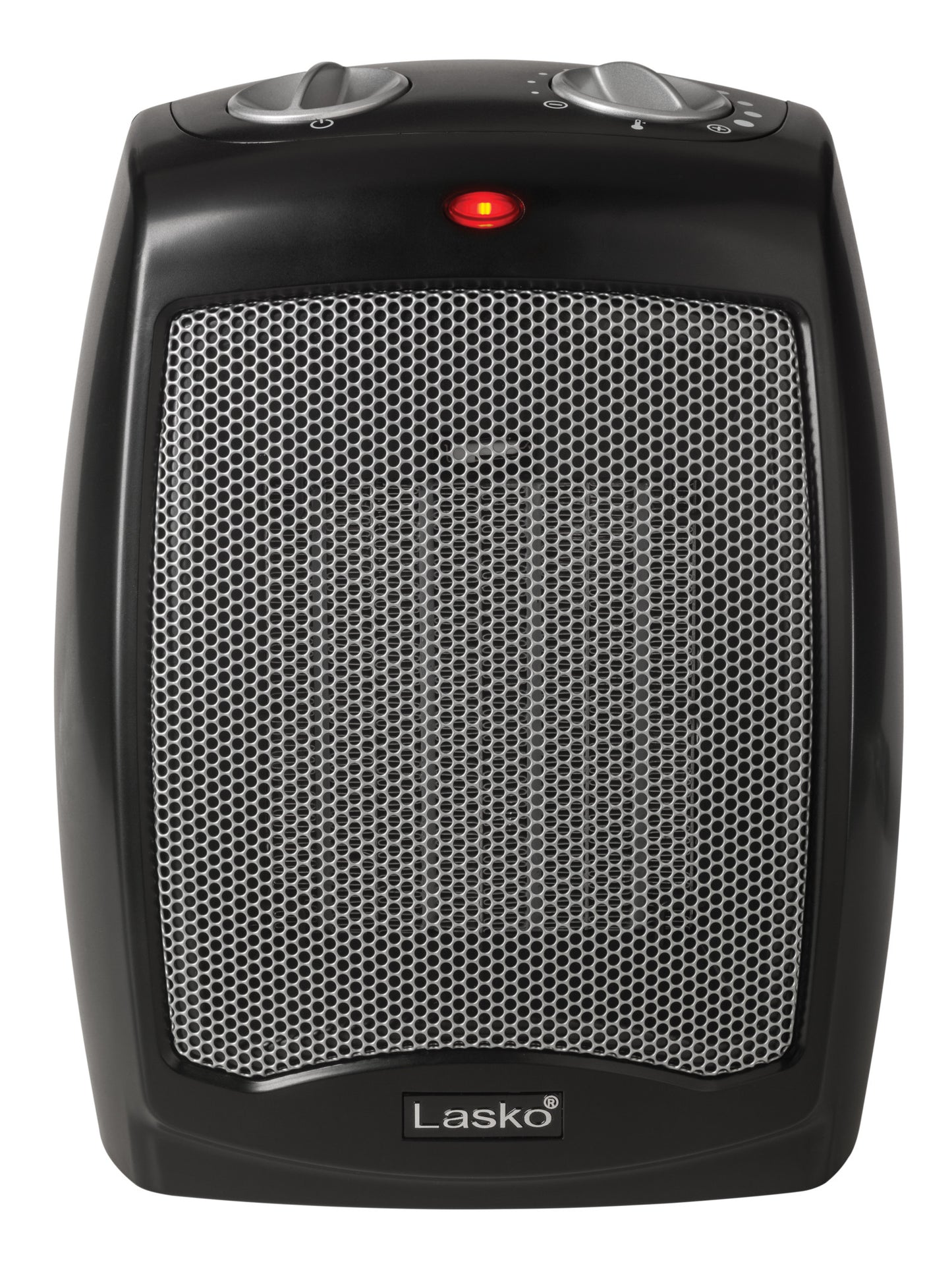Lasko 1500W 9" Ceramic Tabletop Space Heater with Adjustable Thermostat, CD09250, Black