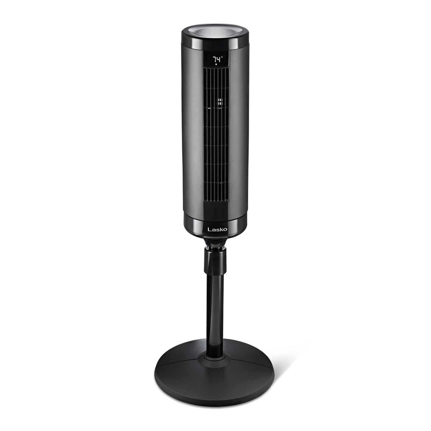 Lasko Summit Elevation EST100 54" Oscillating Pedestal Tower Fan with Remote Control: Black