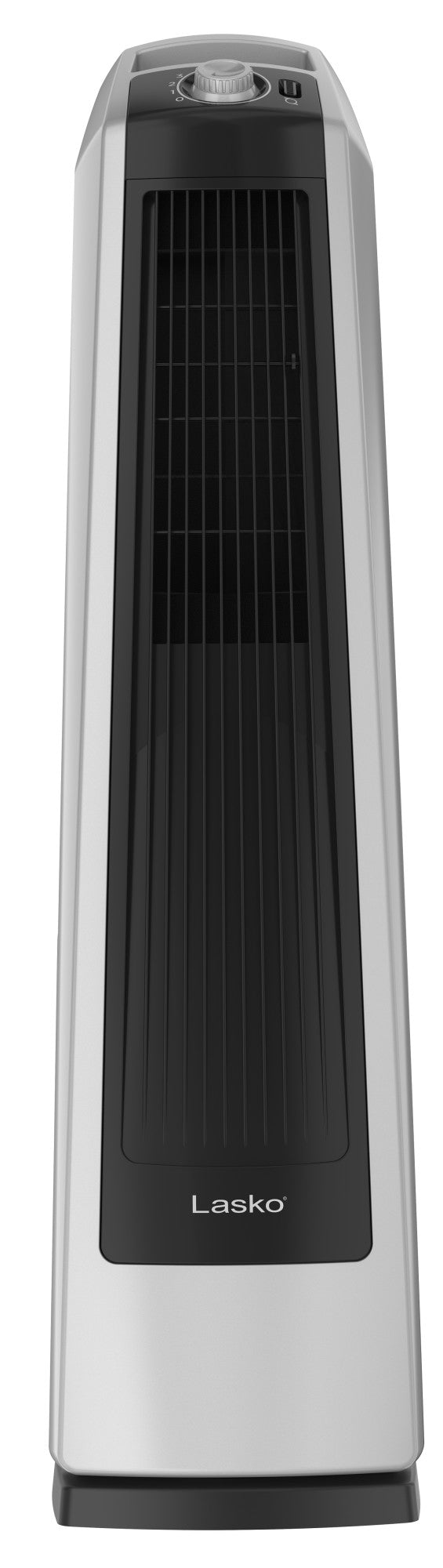 Lasko Oscillating High Velocity Tower Fan with 3 Speeds, U35105, Gray/Black