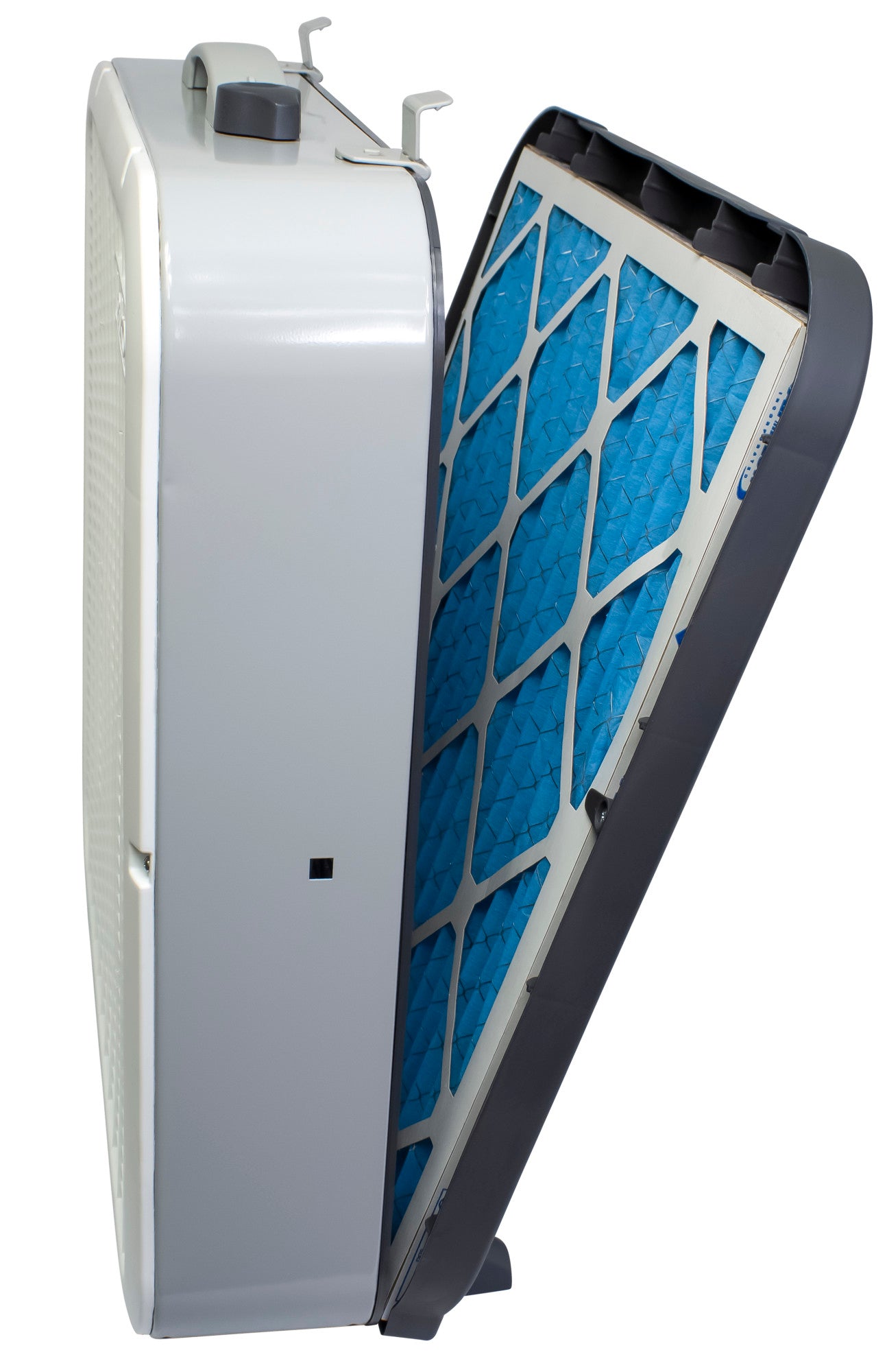 Lasko Air Flex 2-in-1 20-inch Box Fan and Air Purifier in One with 3 Speeds, FF305, White