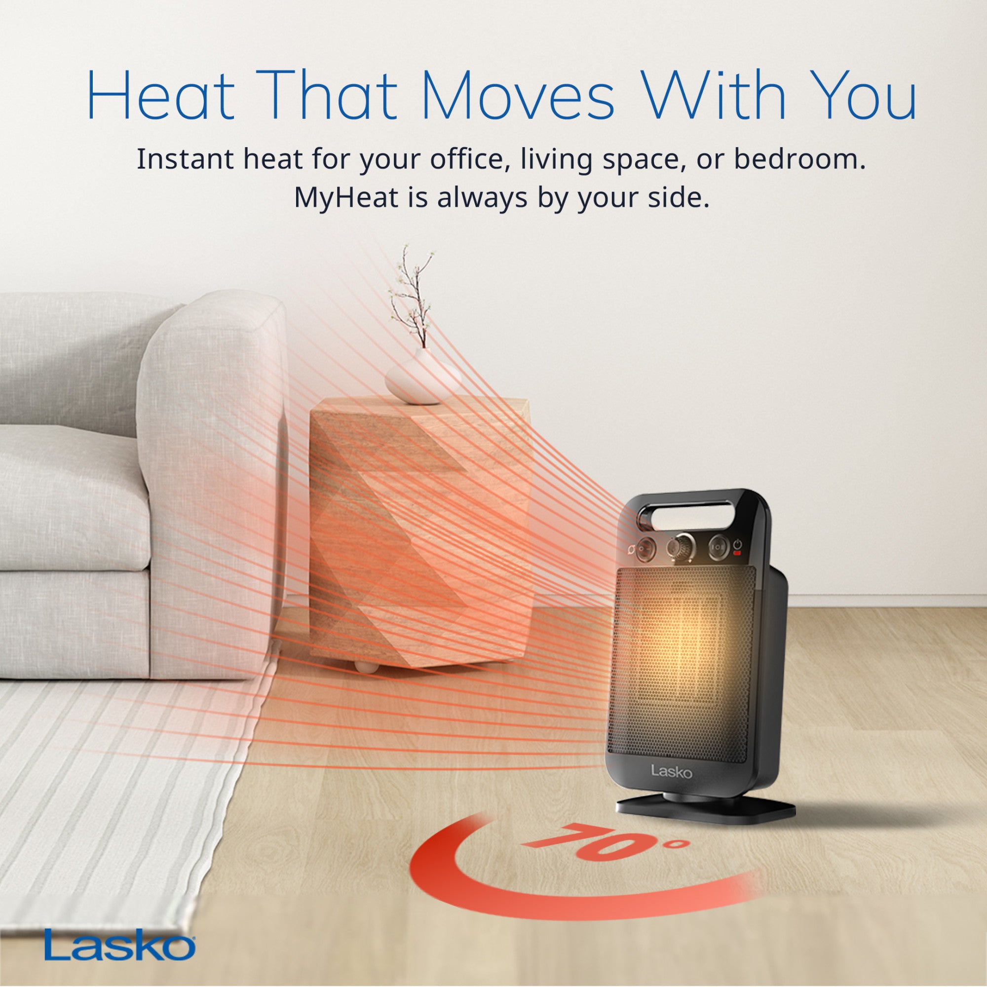Lasko MyHeat Go Space Heater - Thumbnail 5