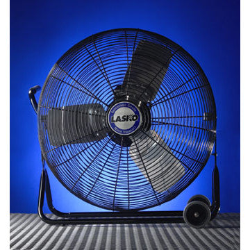 Lasko 24" Industrial Grade Floor Fan with Wheels, 2424, Black