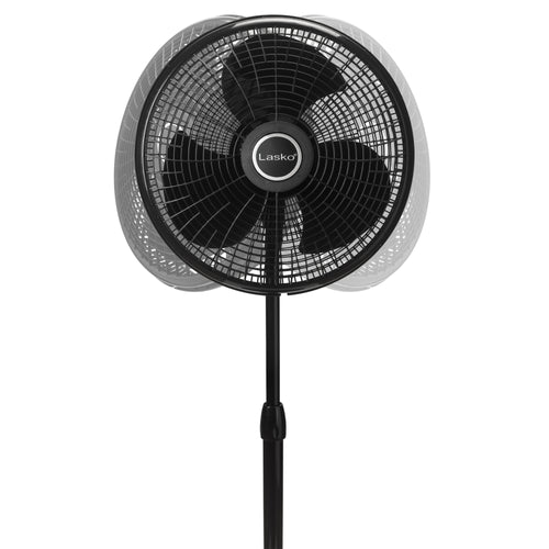 Lasko S16612 16 4-Speed Oscillating Pedestal Fan with Remote Control:  black – GuardianTechnologies